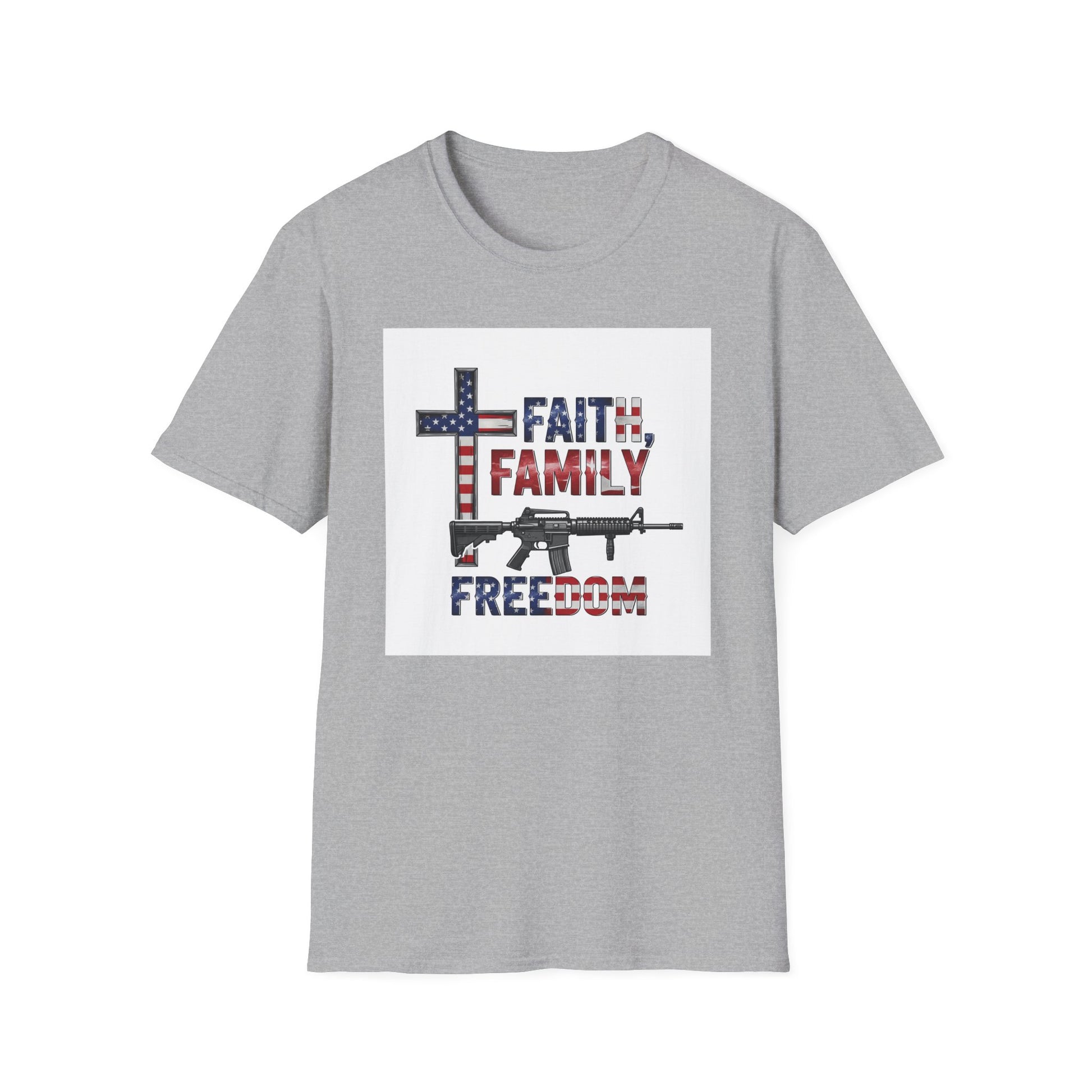 American Heritage Graphic Short Tee - "Faith Family Freedom V.2"