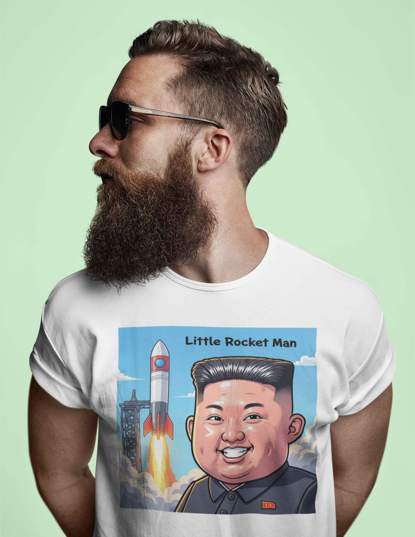 Graphic Tee - Funny "Little Rocket Man"