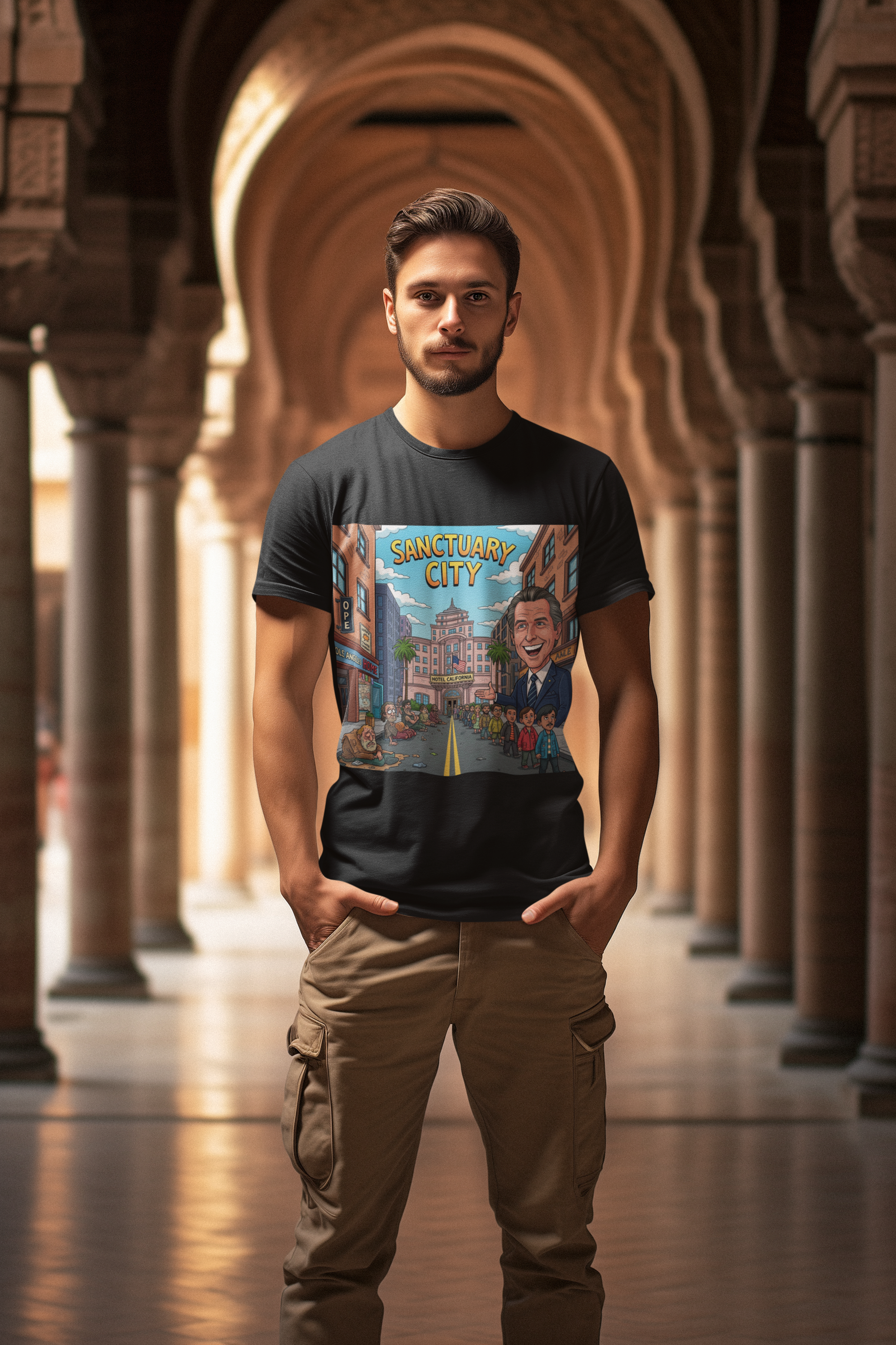 Graphic Tee - Funny "Sanctuary City, CA."
