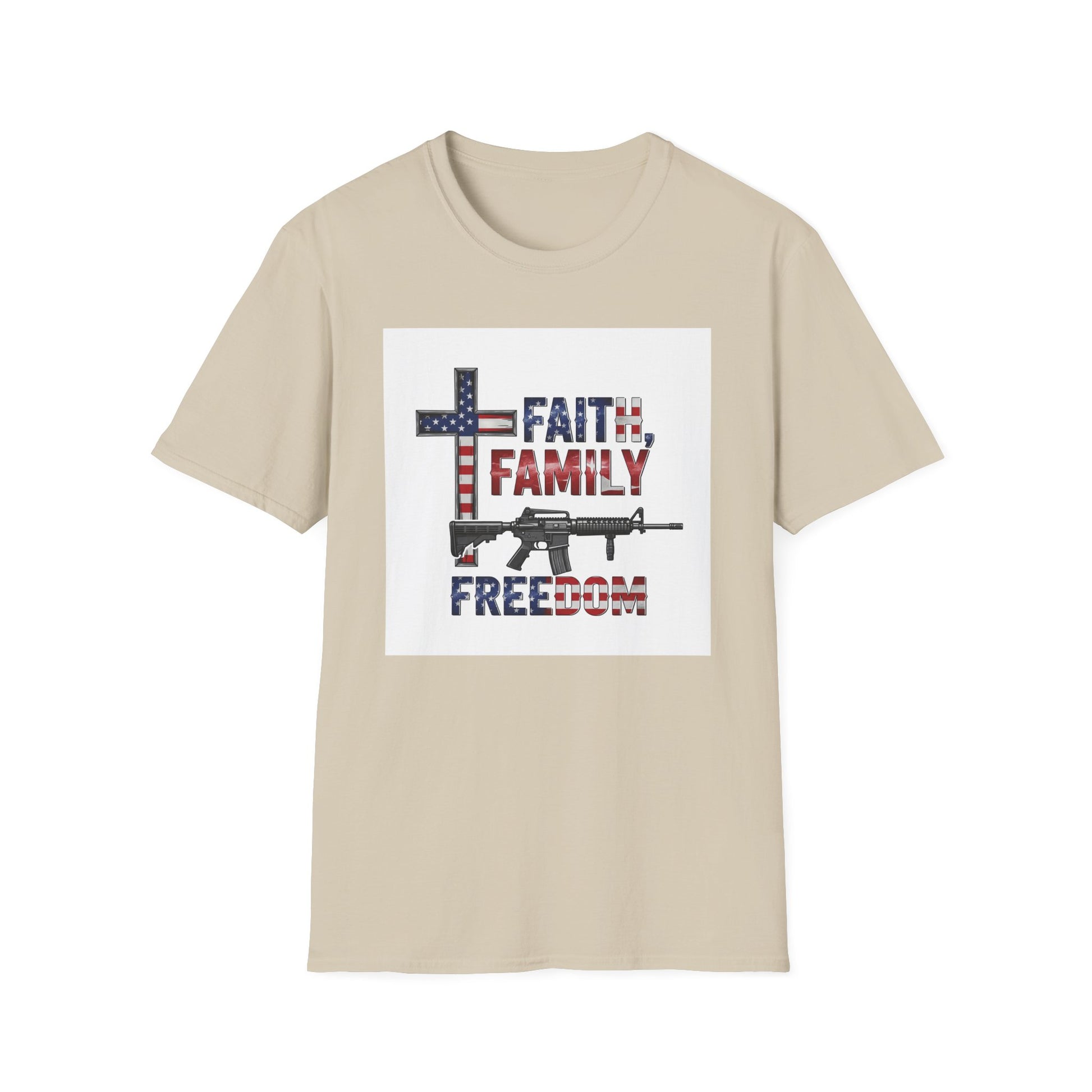 American Heritage Graphic Short Tee - "Faith Family Freedom V.2"