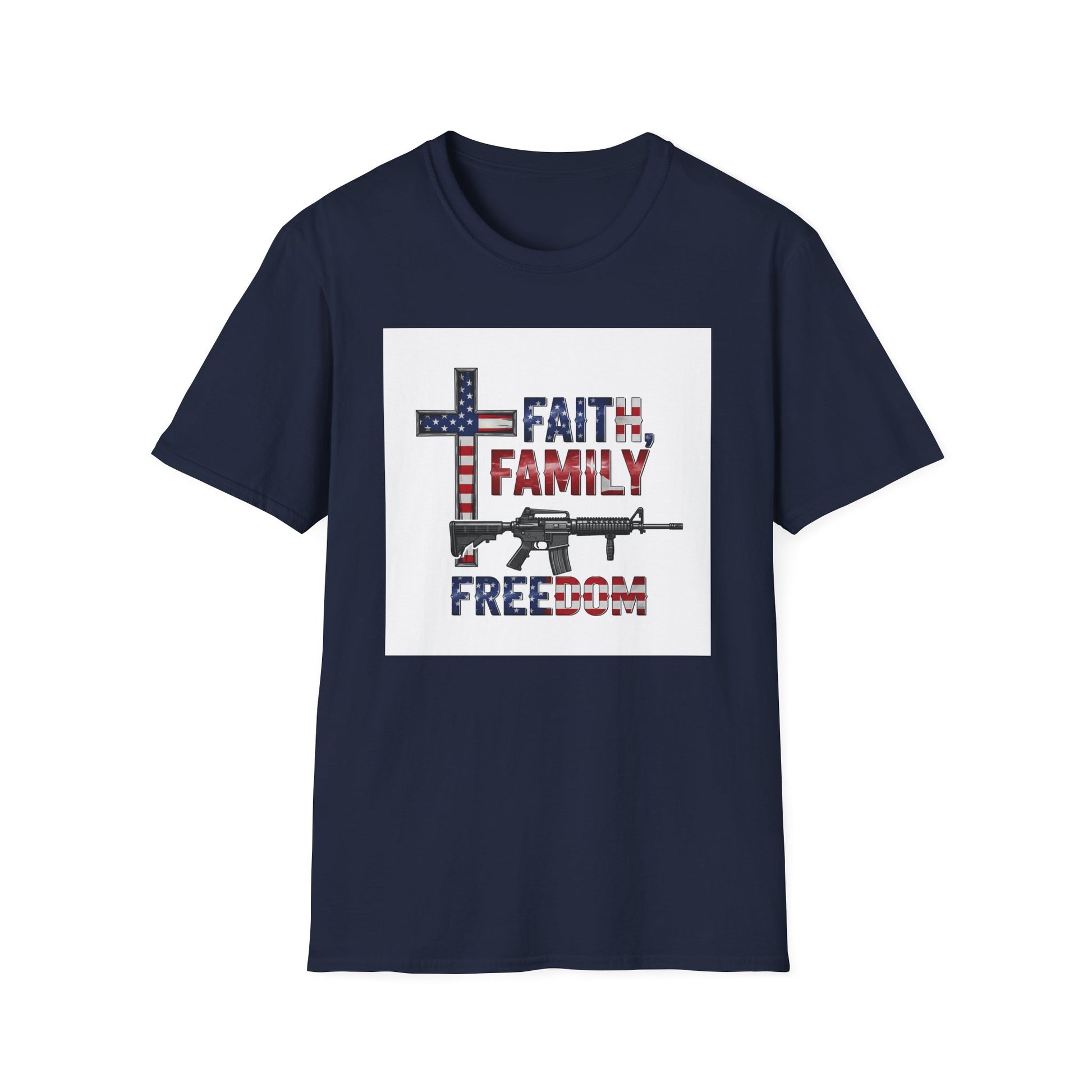 American Heritage Graphic Short Tee - "Faith Family Freedom V.2"