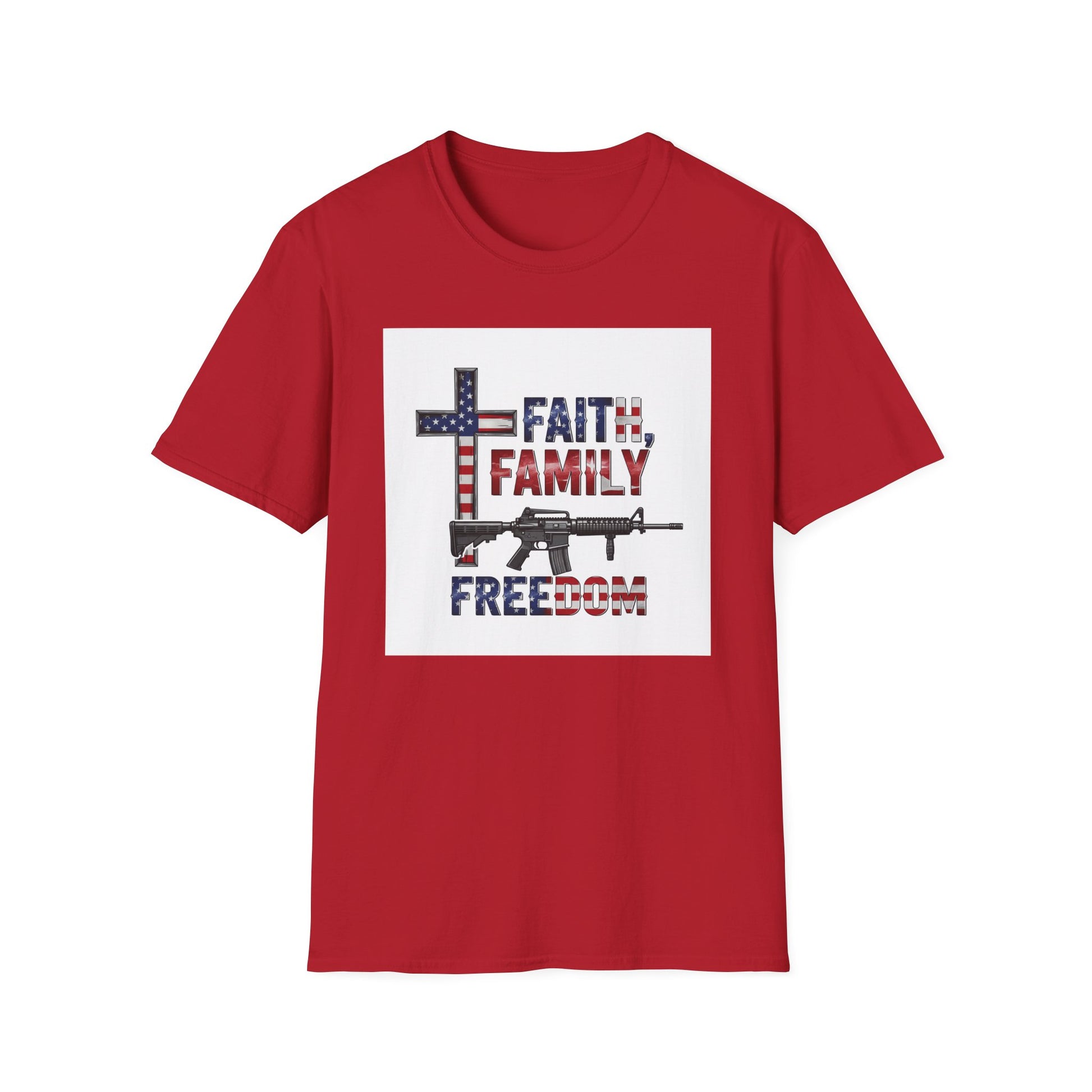 American Heritage Graphic Short Tee - "Faith Family Freedom V.2"