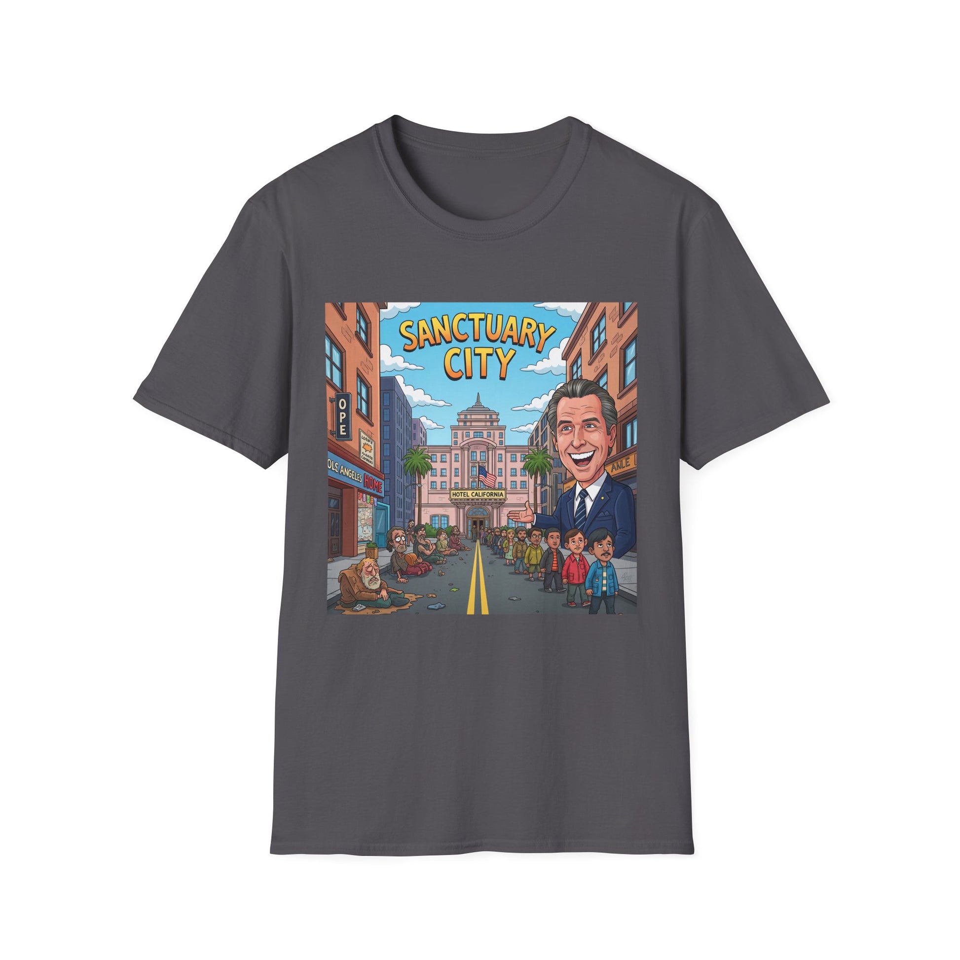 Graphic Tee - Funny "Sanctuary City, CA."