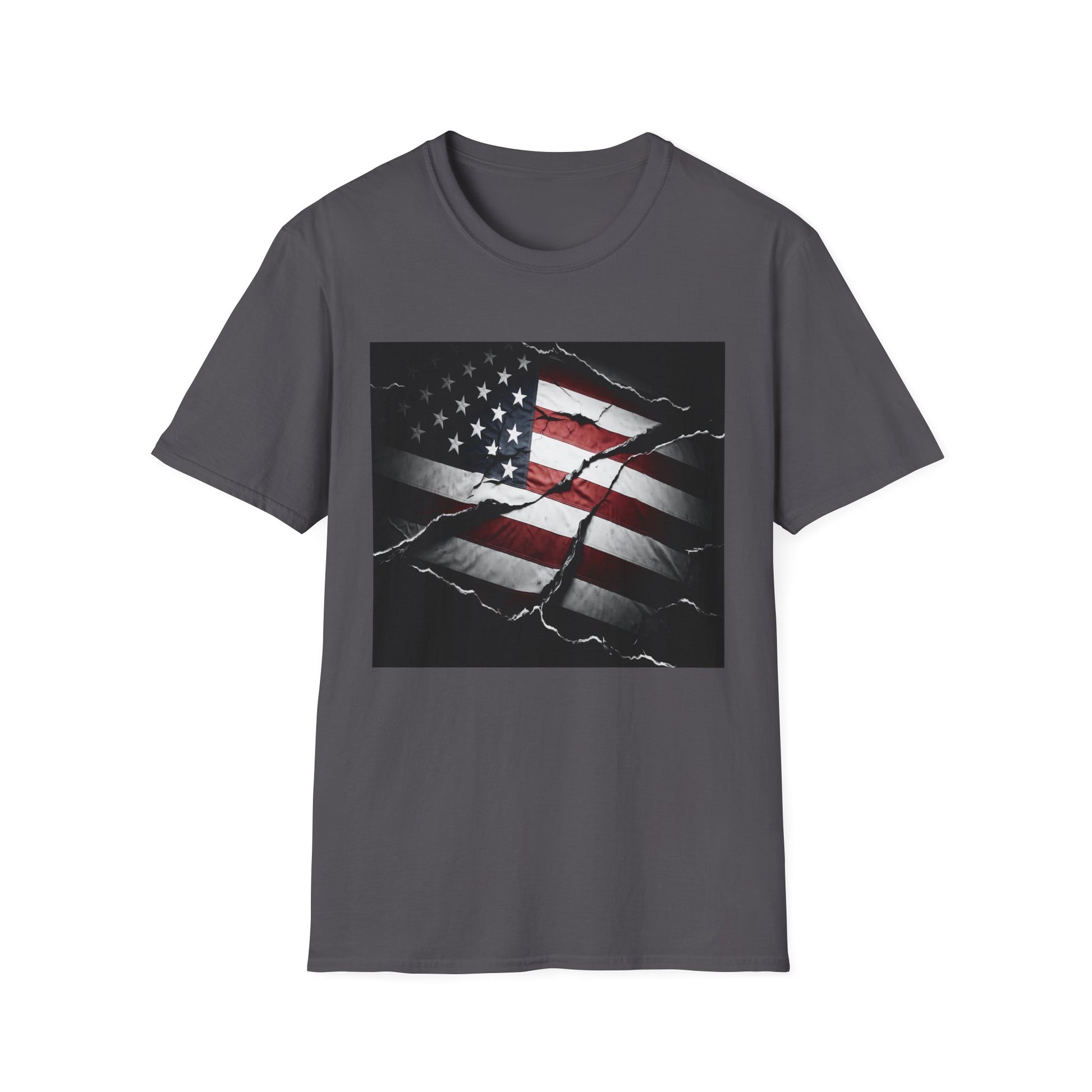 American Heritage Graphic Short Tee - "Distressed & Torn"
