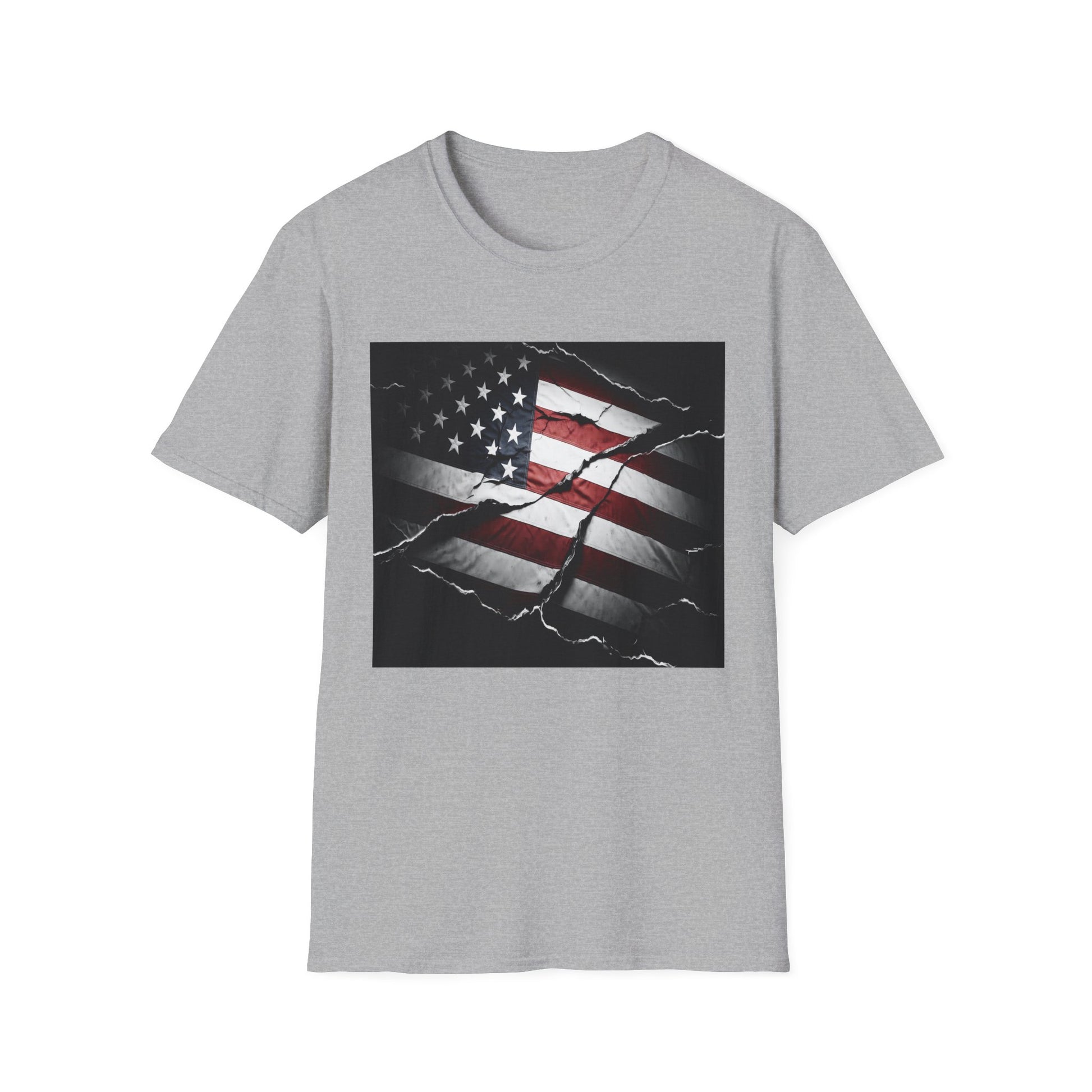 American Heritage Graphic Short Tee - "Distressed & Torn"