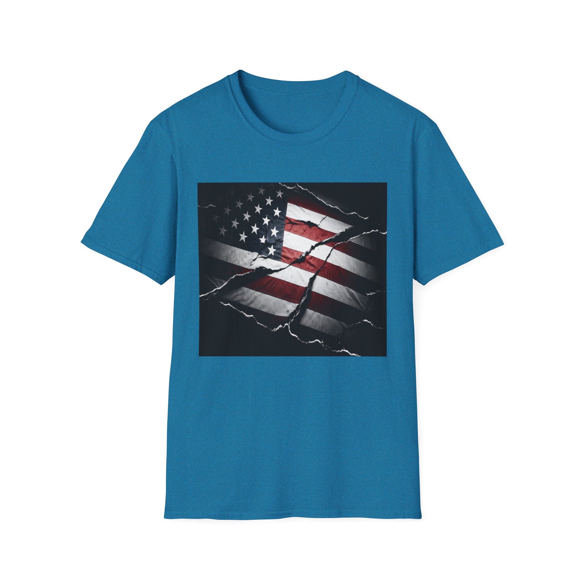 American Heritage Graphic Short Tee - "Distressed & Torn"