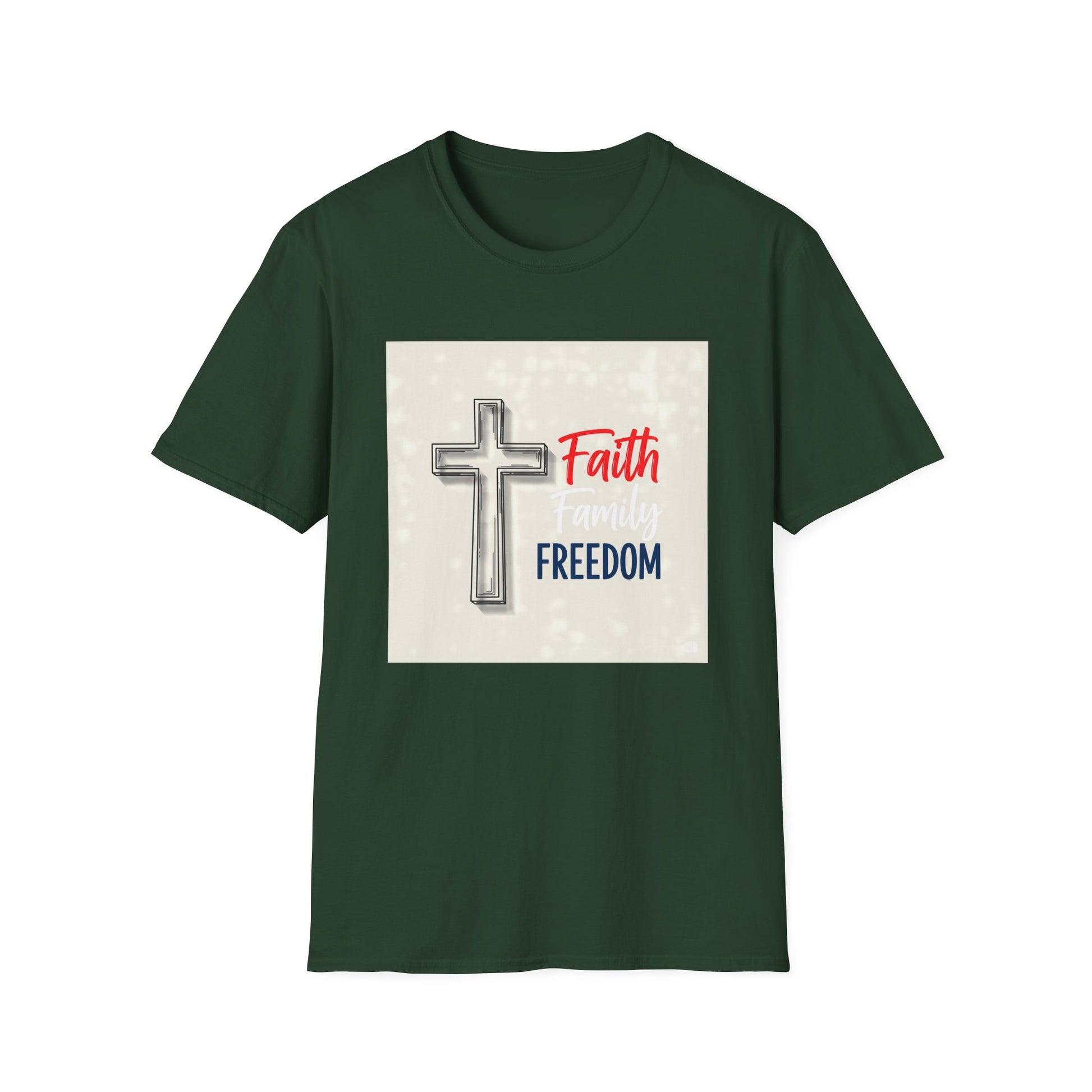 American Heritage Graphic Short Tee - "Faith Family Freedom V.4"