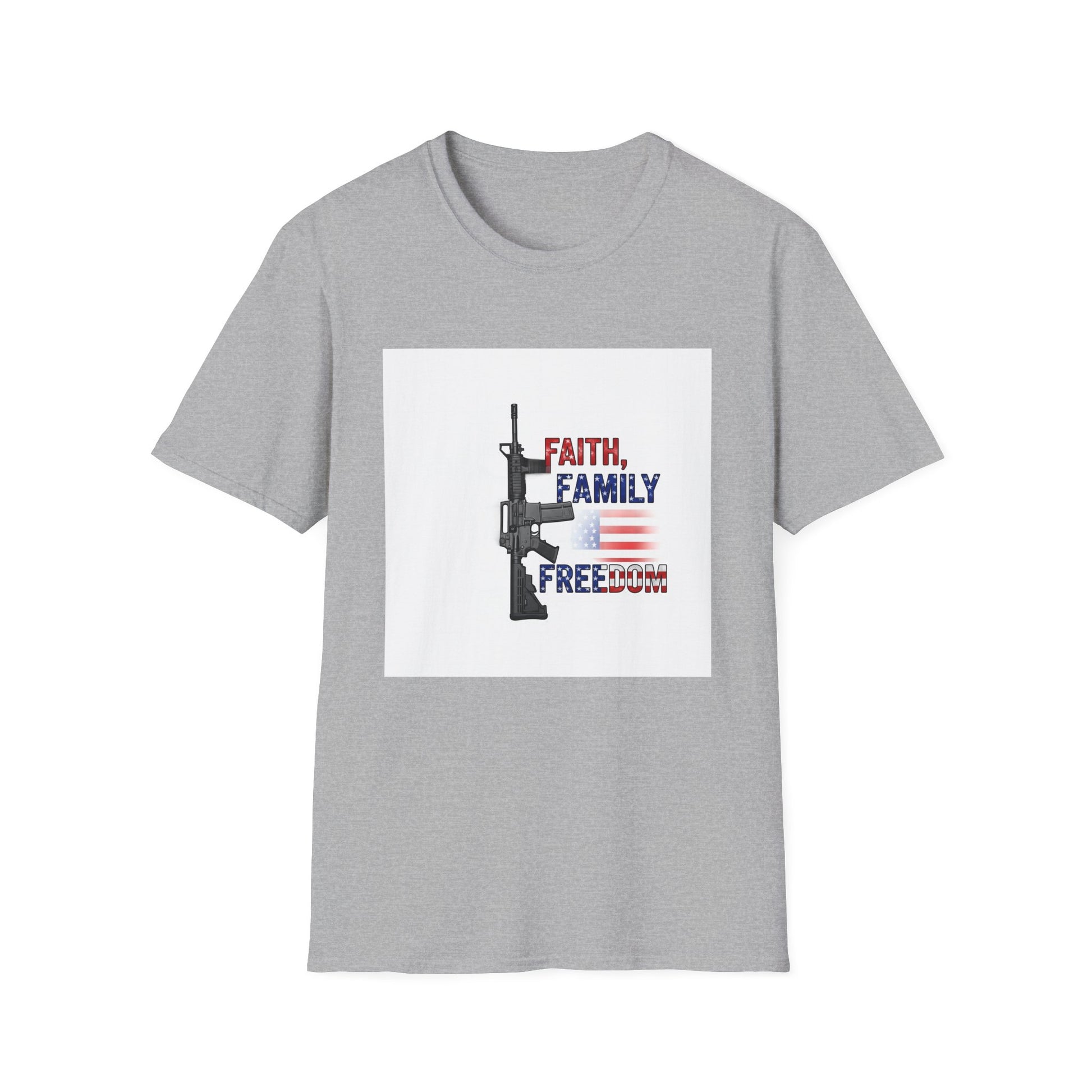 American Heritage Graphic Short Tee - "Faith Family Freedom V.5"