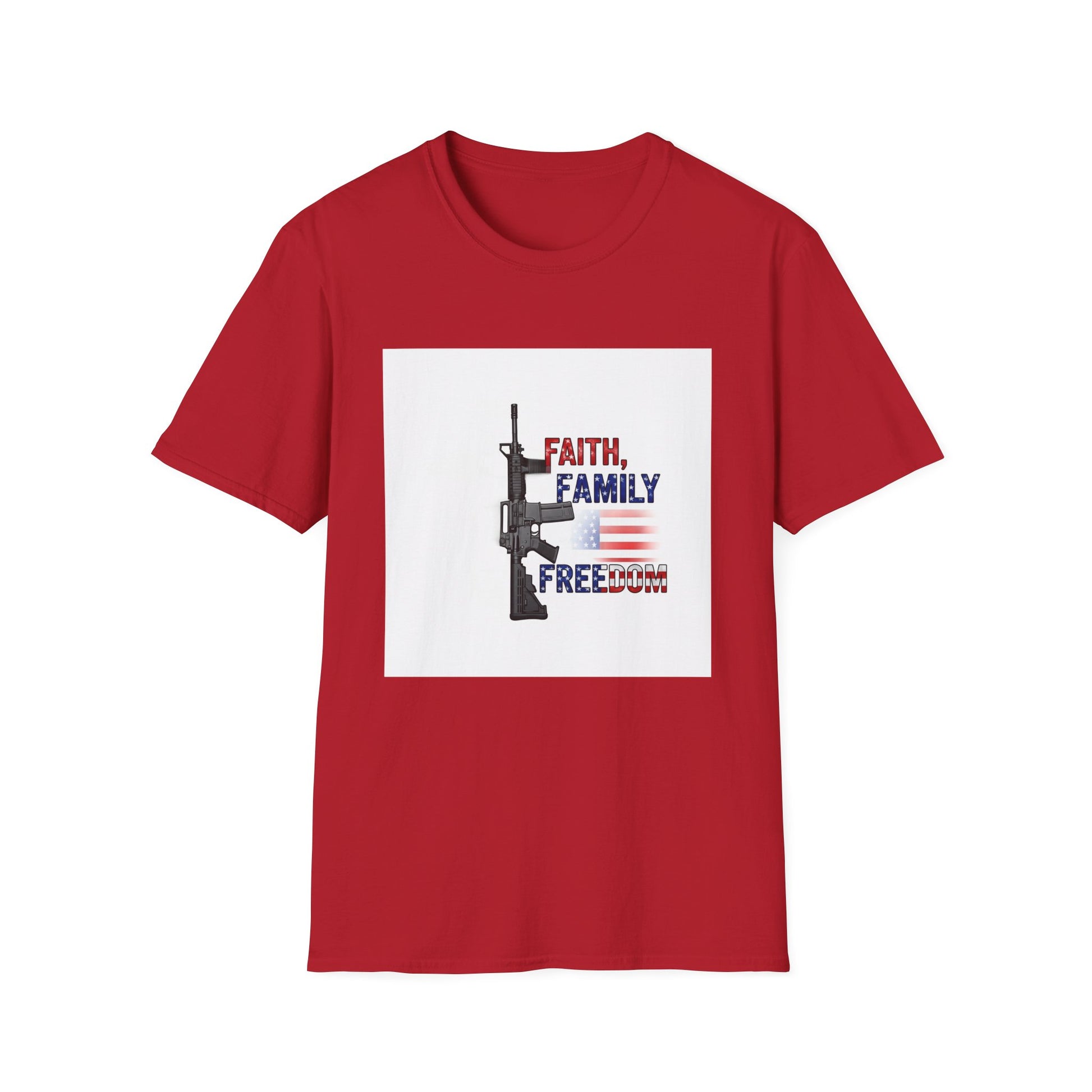American Heritage Graphic Short Tee - "Faith Family Freedom V.5"