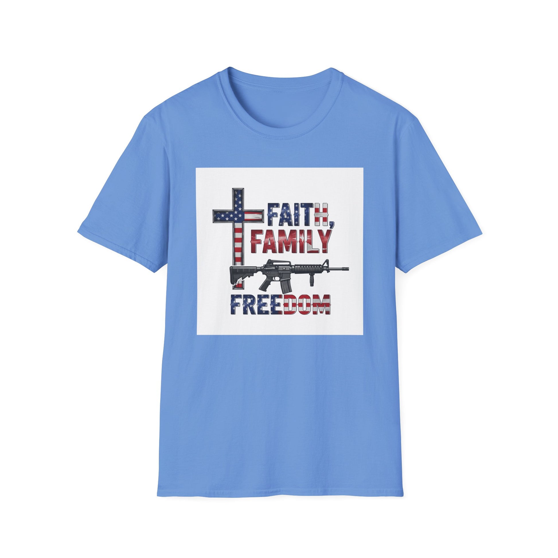 American Heritage Graphic Short Tee - "Faith Family Freedom V.2"