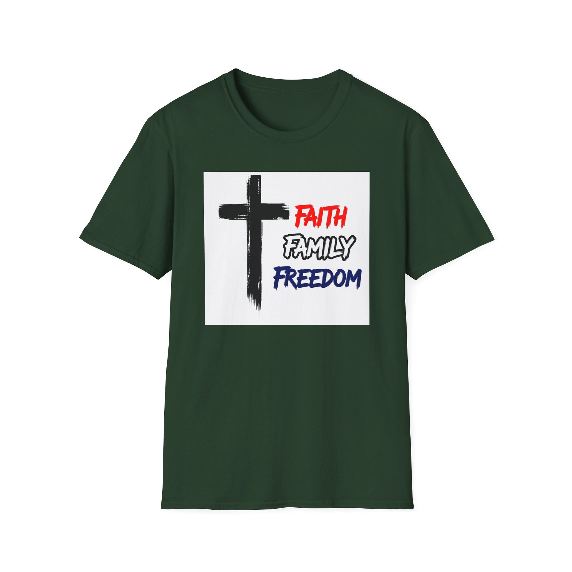 American Heritage Graphic Short Tee - "Faith Family Freedom V.1"