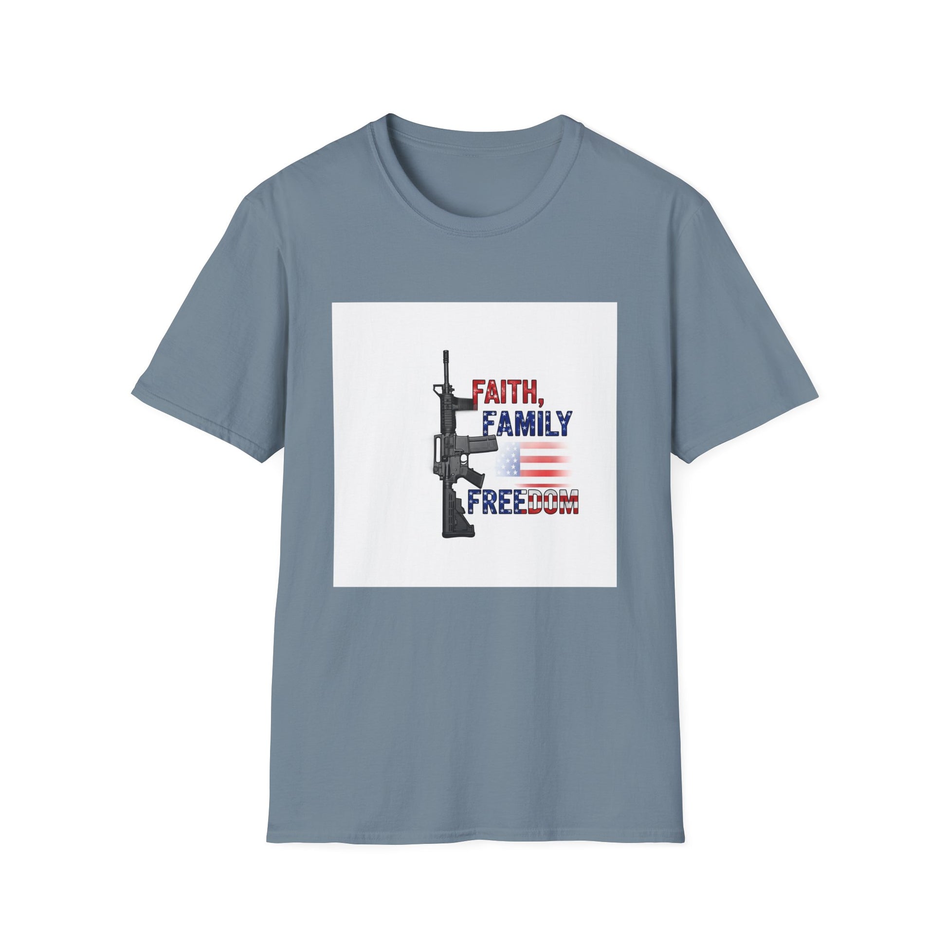 American Heritage Graphic Short Tee - "Faith Family Freedom V.5"