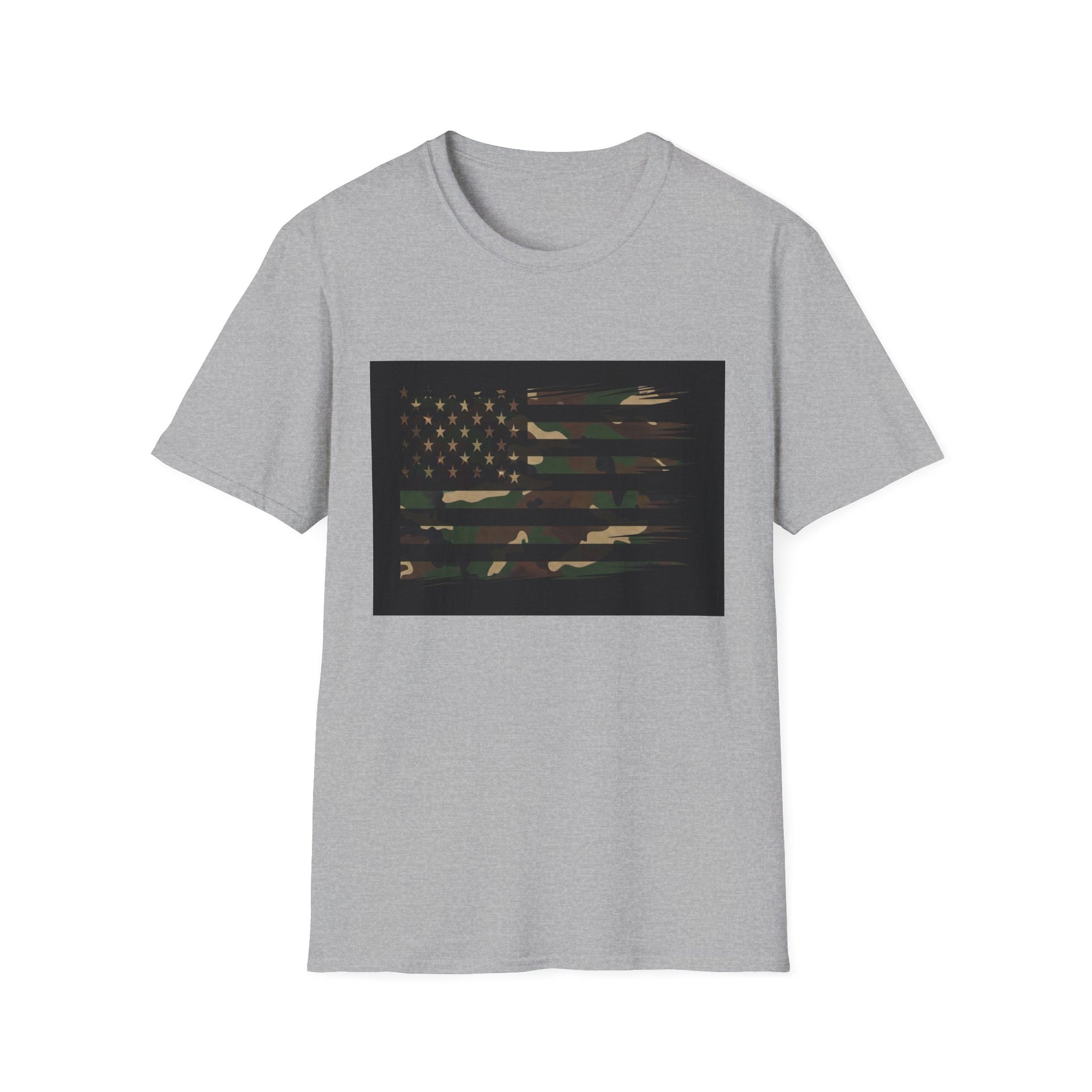 American Heritage Graphic Short Tee - "Camo Green Flag"