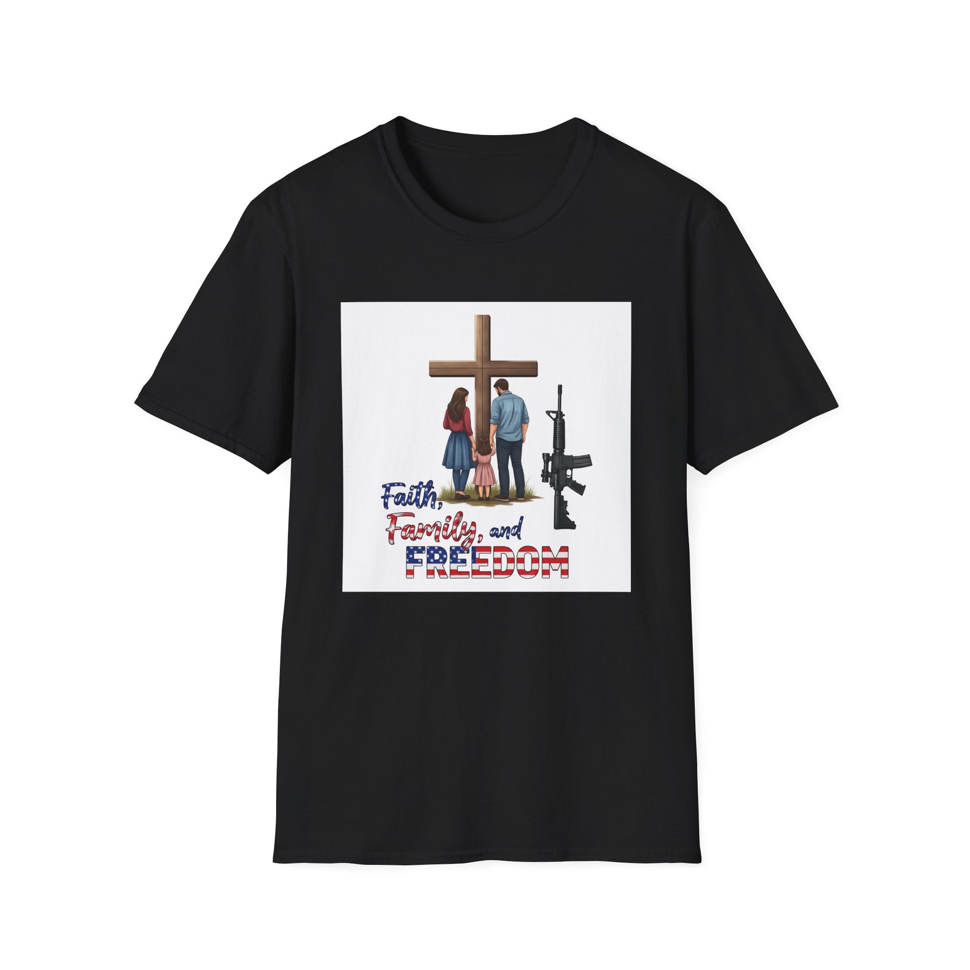 American Heritage Graphic Short Tee - "Faith Family Freedom V.3"