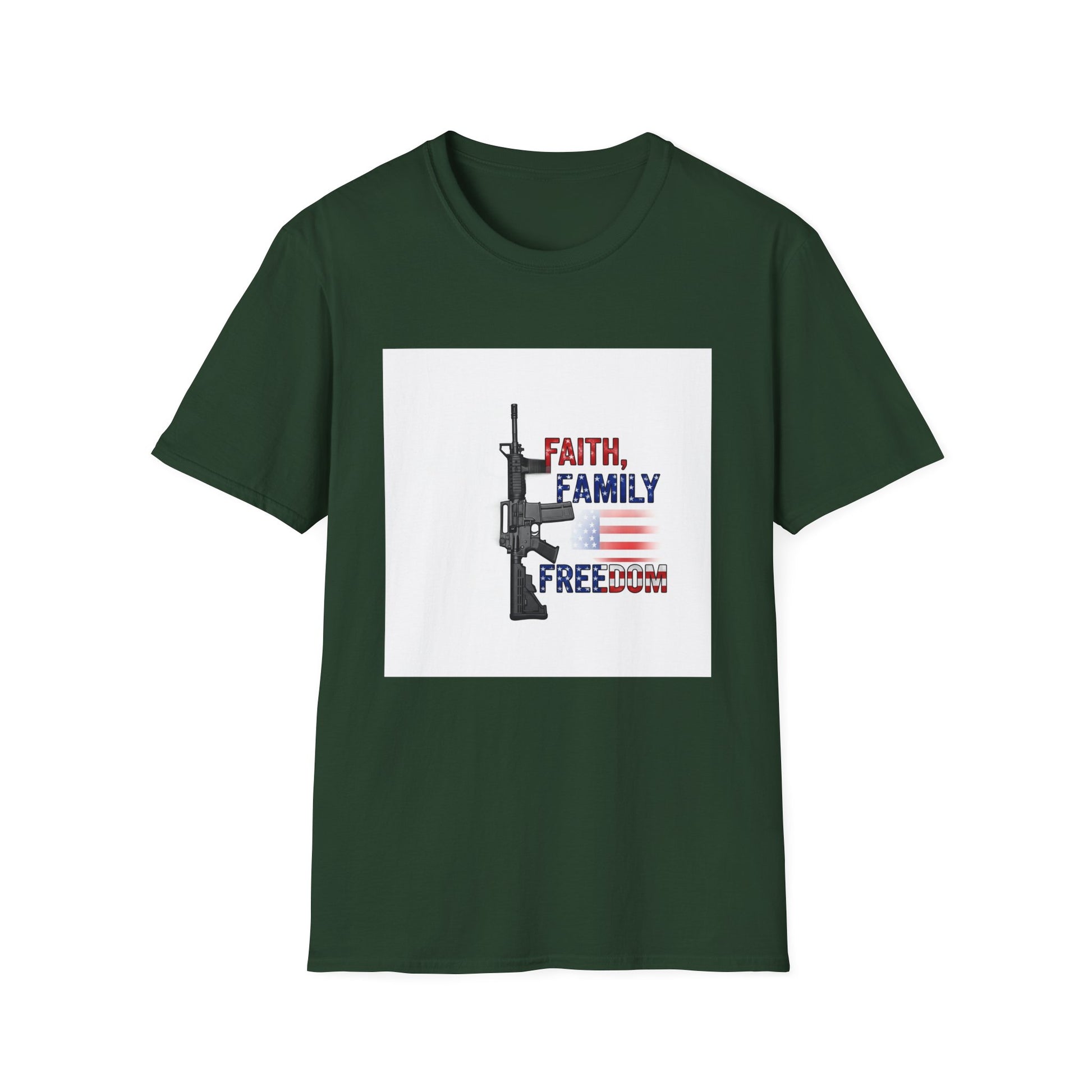 American Heritage Graphic Short Tee - "Faith Family Freedom V.5"