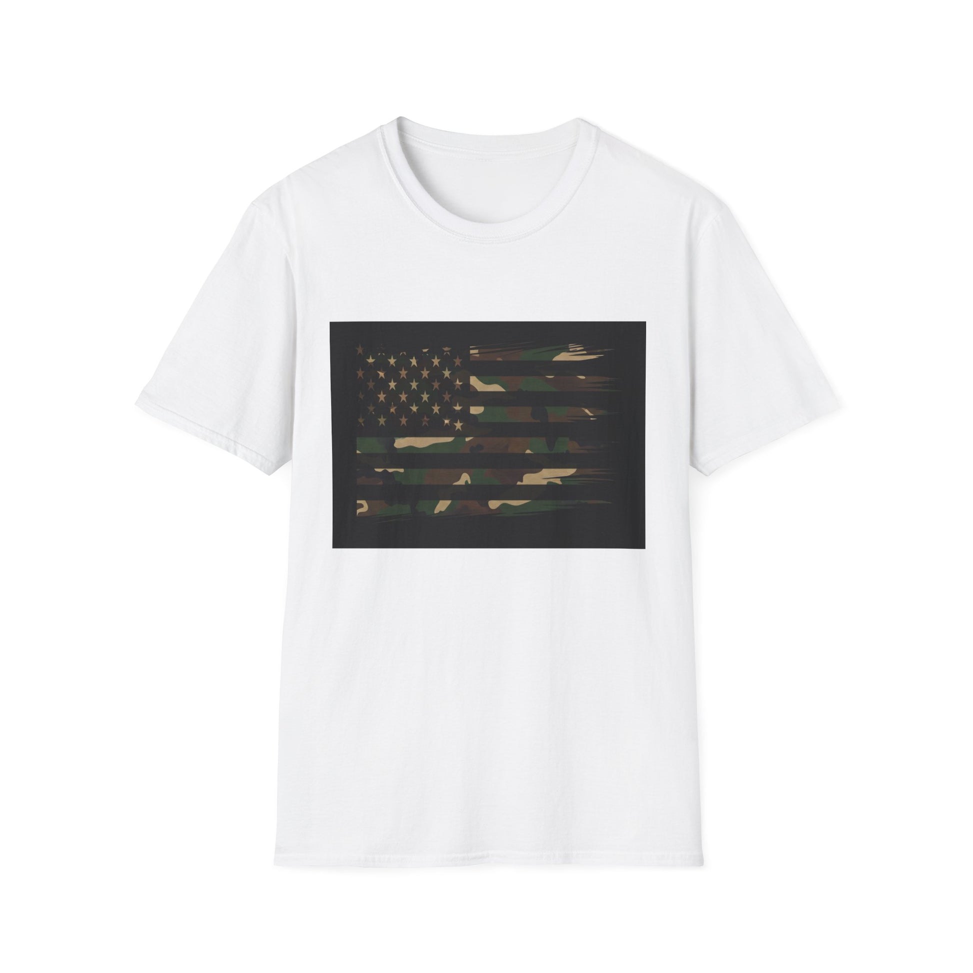 American Heritage Graphic Short Tee - "Camo Green Flag"