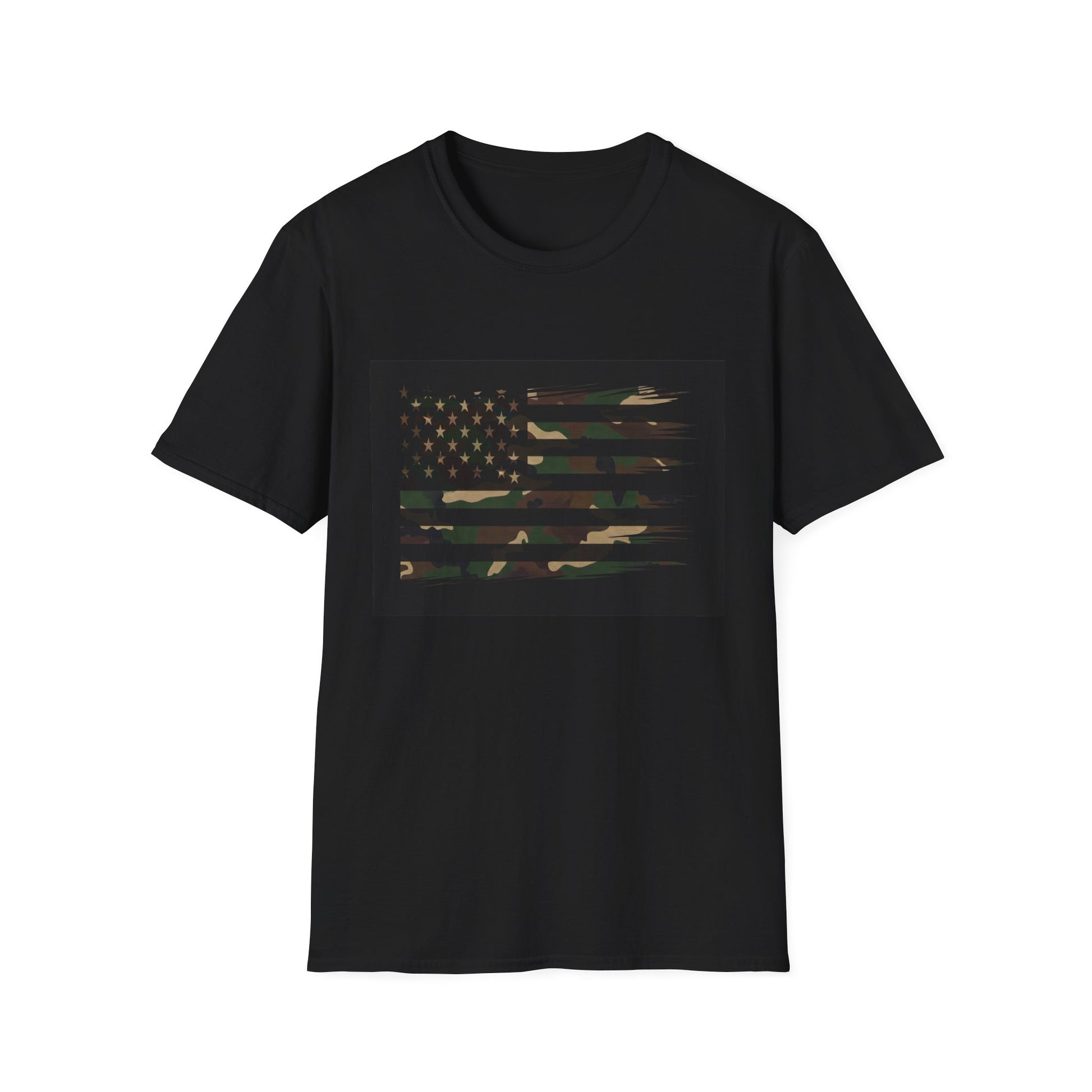 American Heritage Graphic Short Tee - "Camo Green Flag"