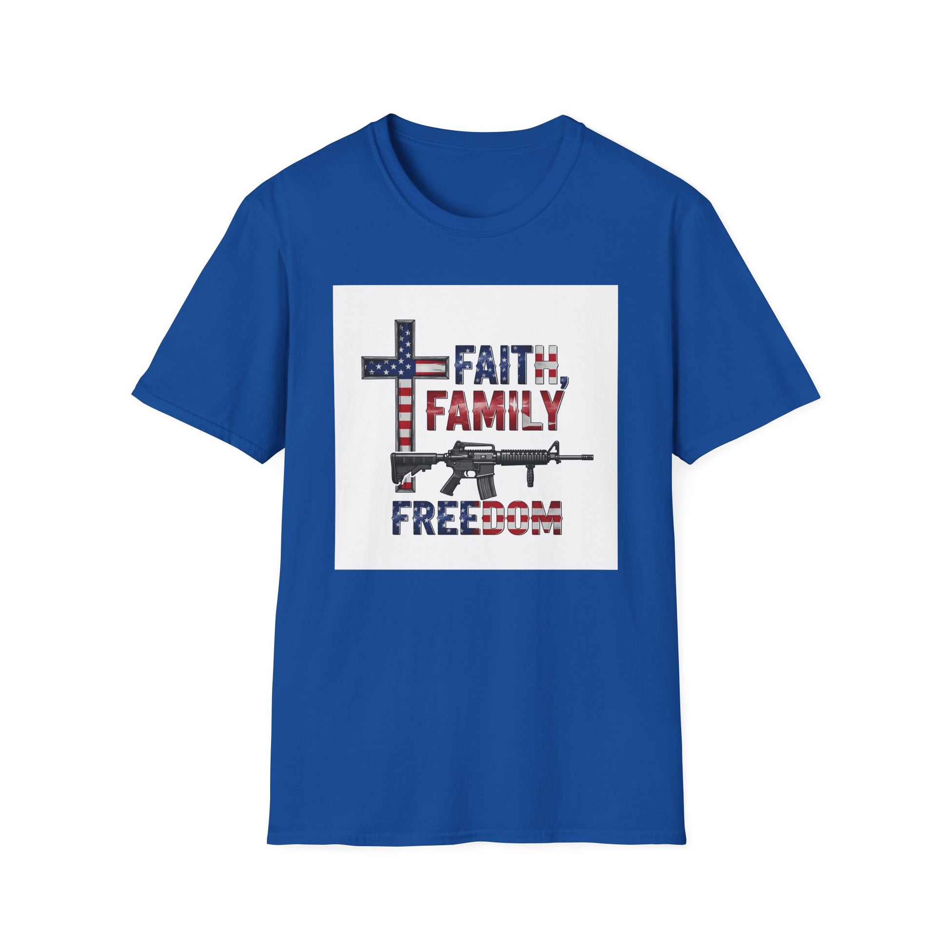 American Heritage Graphic Short Tee - "Faith Family Freedom V.2"