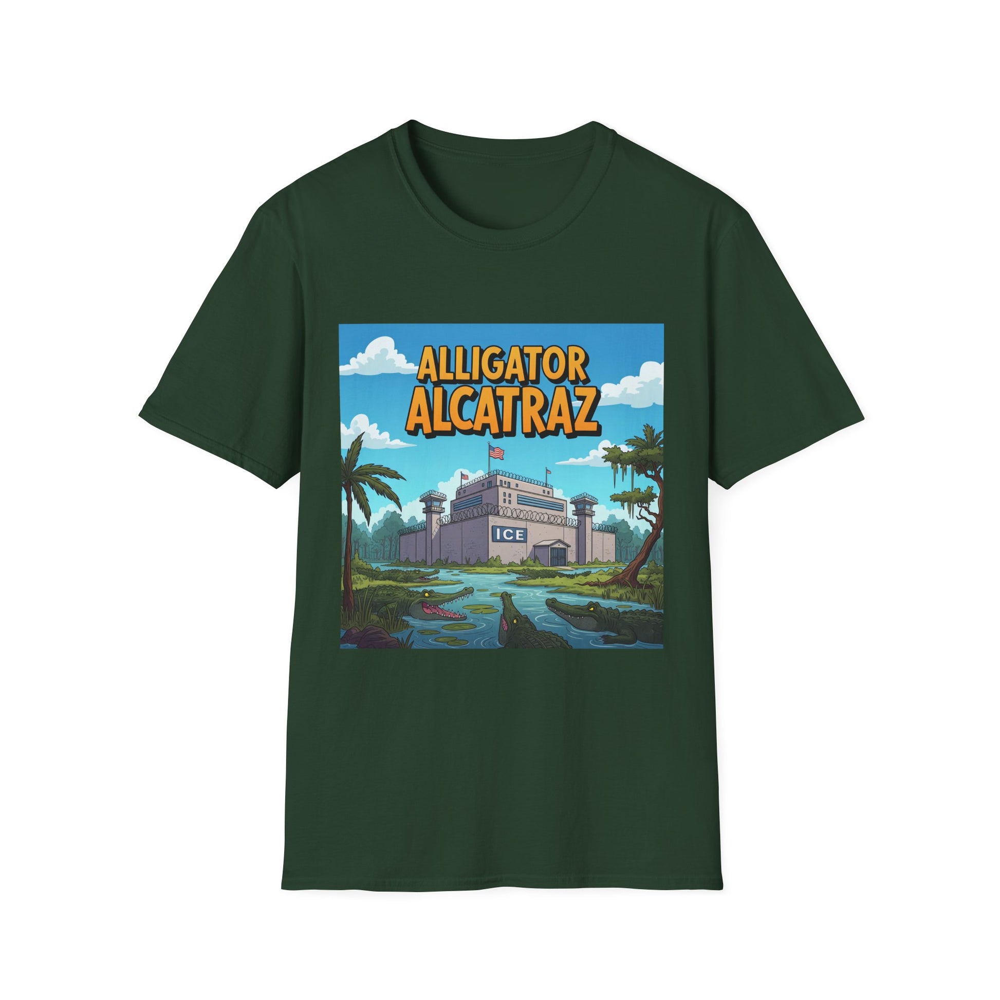 Graphic Tee - Funny "Alligator Alcatraz"