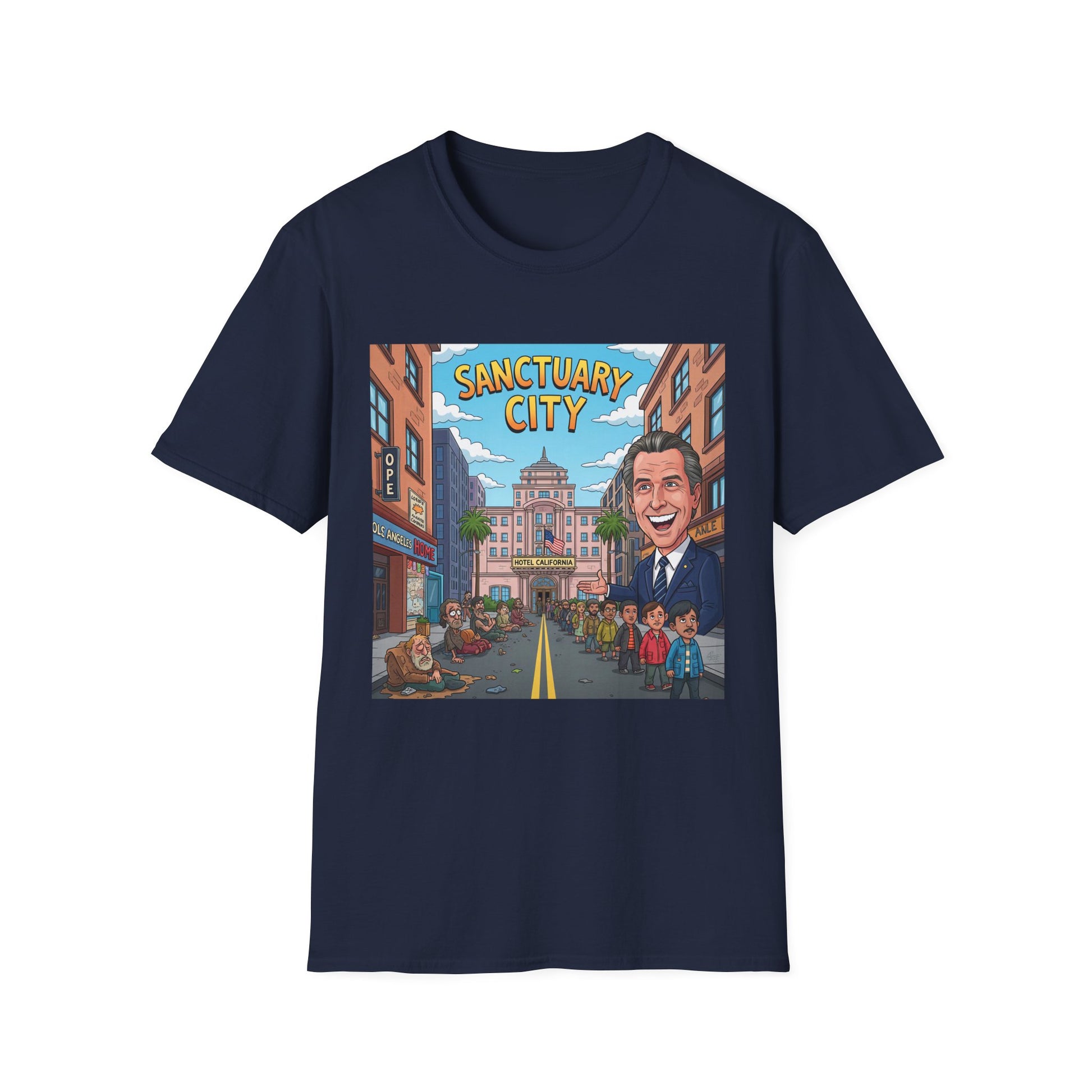 Graphic Tee - Funny "Sanctuary City, CA."