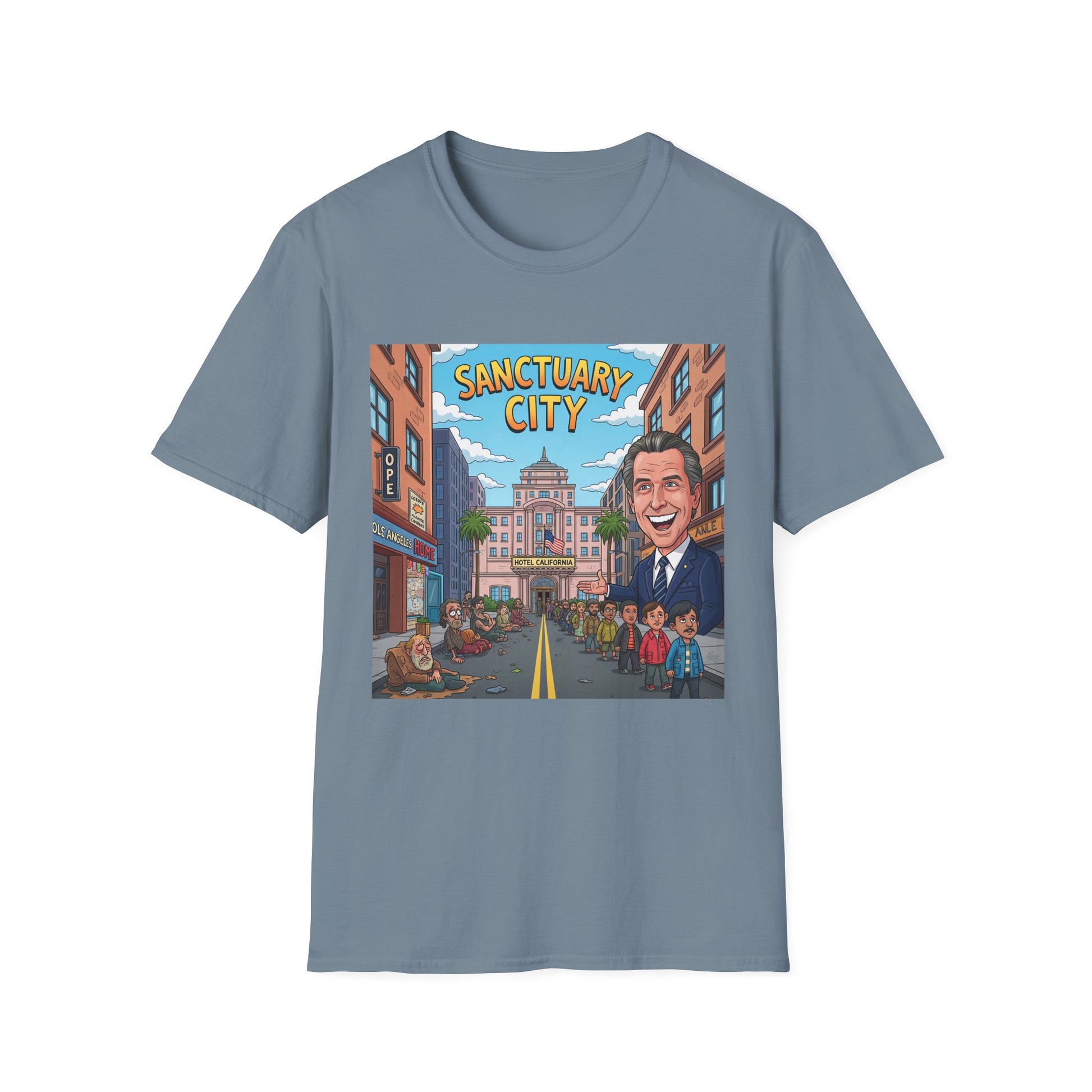 Graphic Tee - Funny "Sanctuary City, CA."