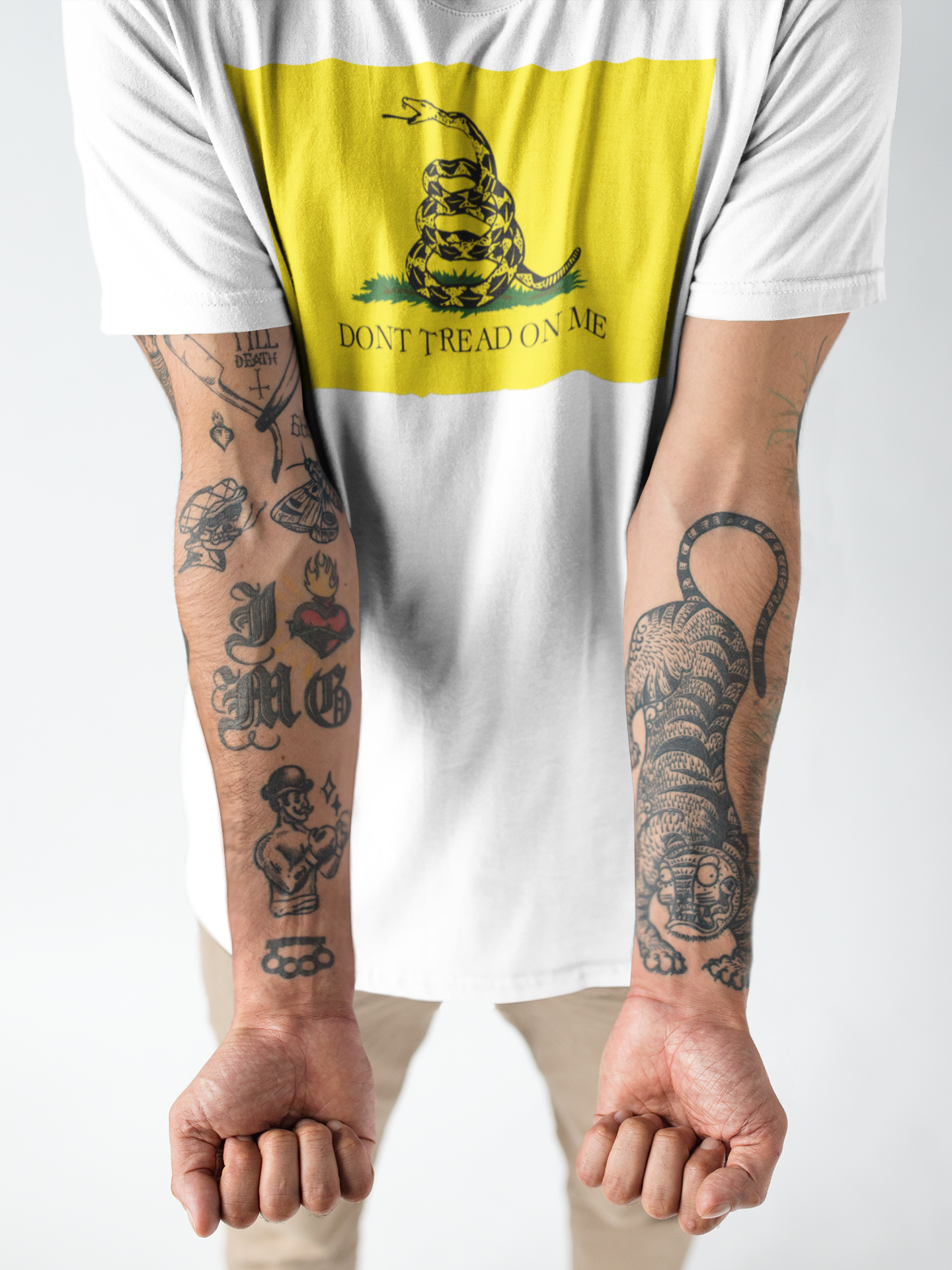 American Heritage Graphic Short Tee - Gadsden Flag - AKA "Don't Tread on Me"