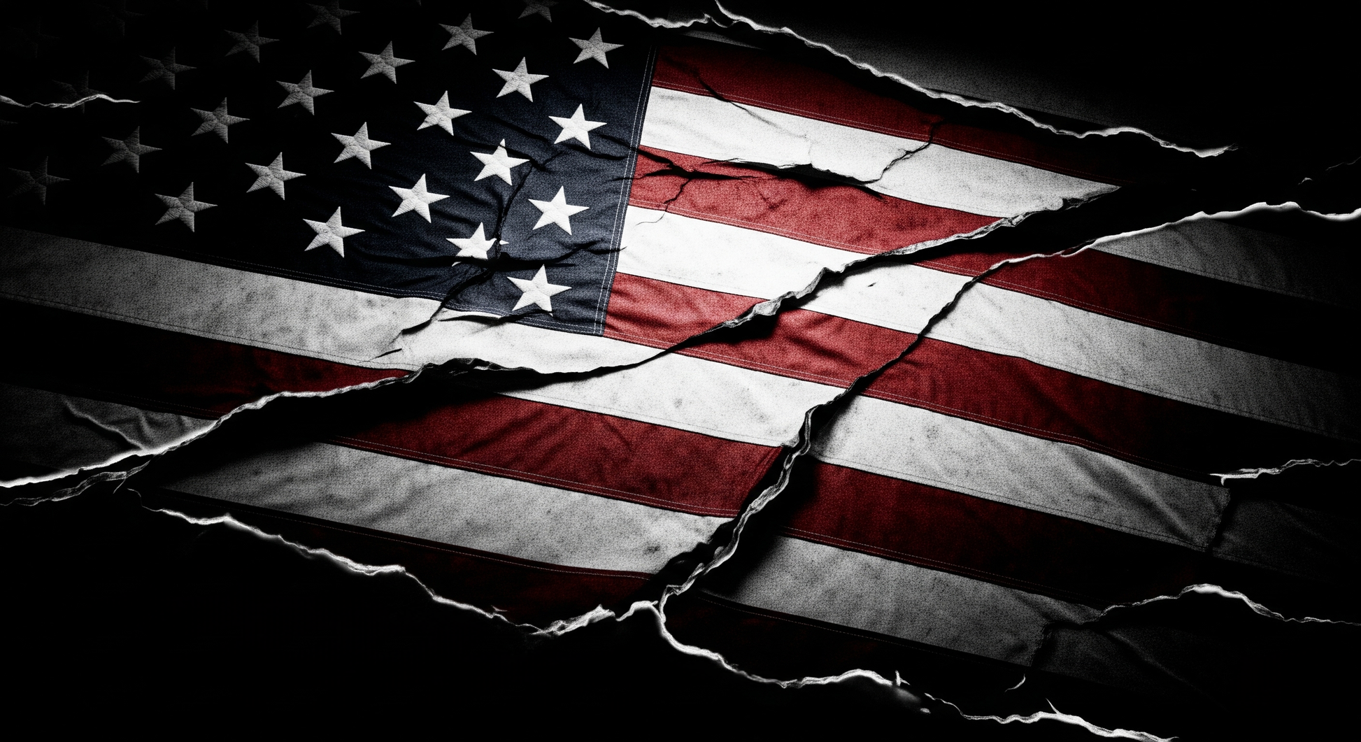 American Heritage Graphic Short Tee - "Distressed & Torn"