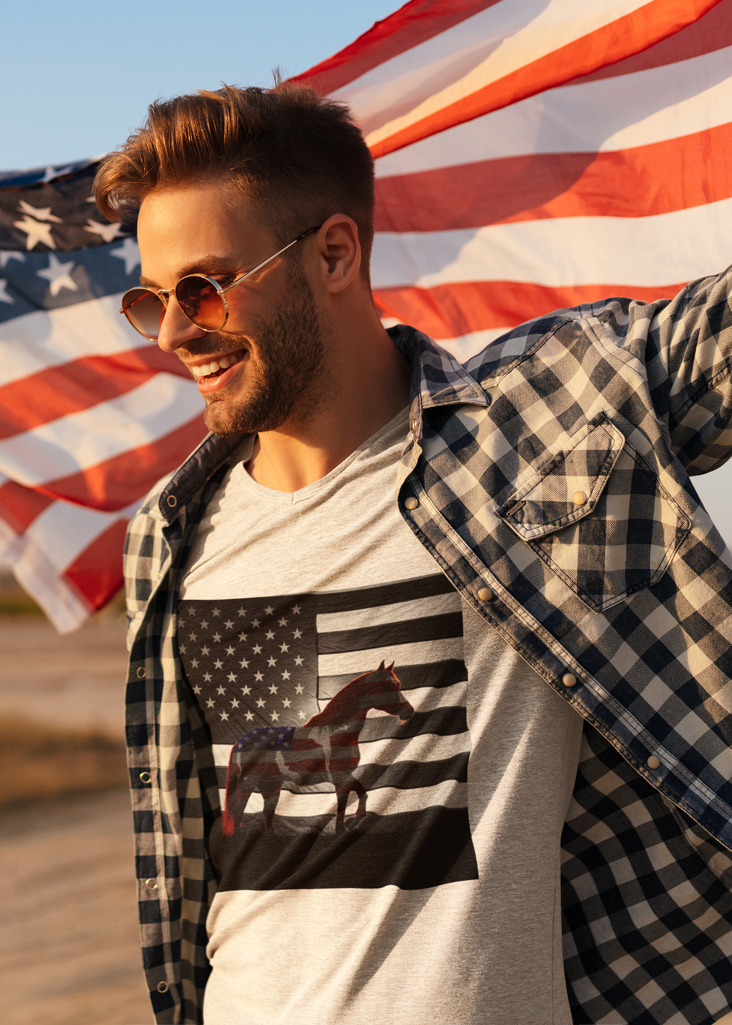 American Heritage Graphic Short Tee - "Spirit of America"