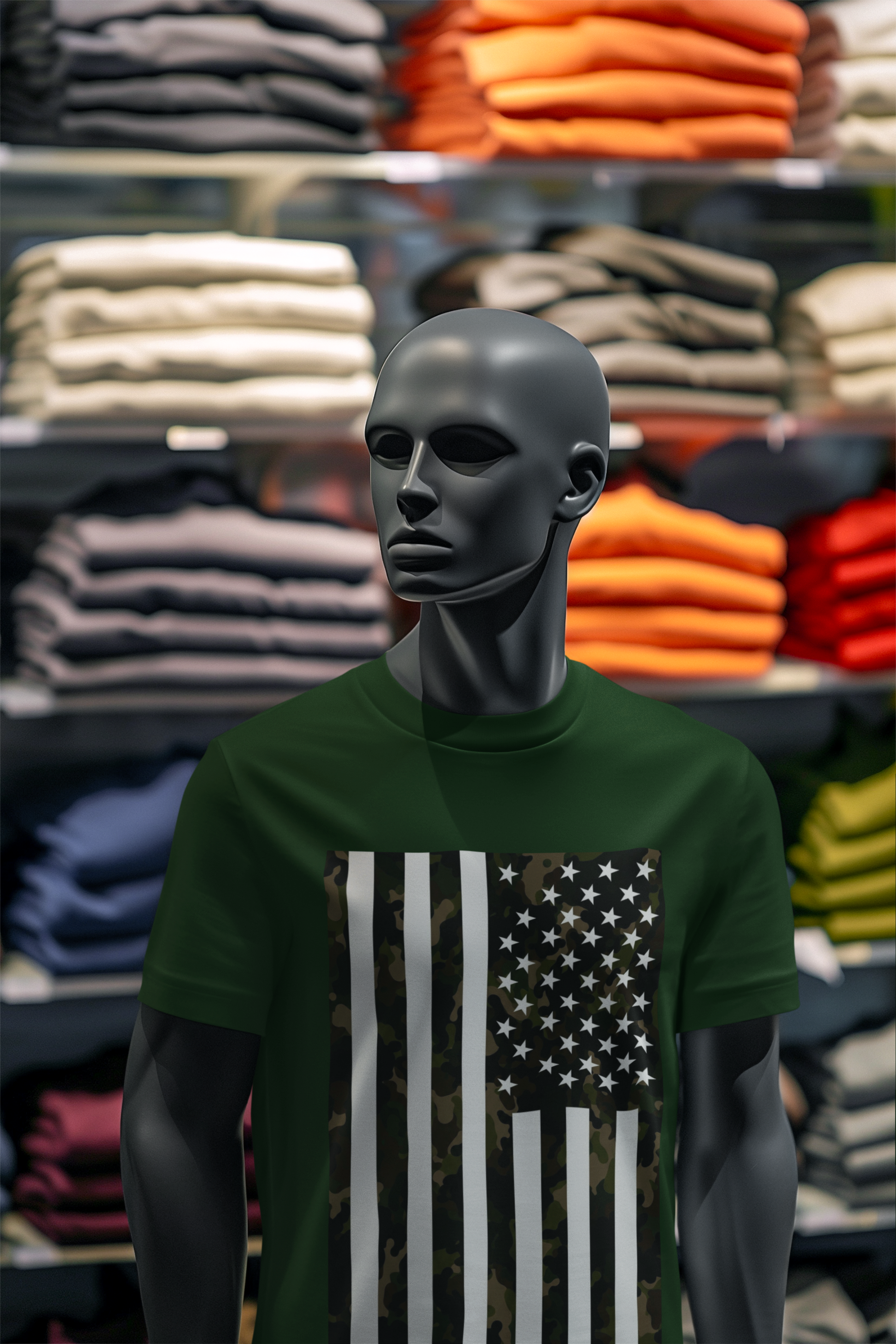 American Heritage Graphic Short Tee - "Army Green Camo"