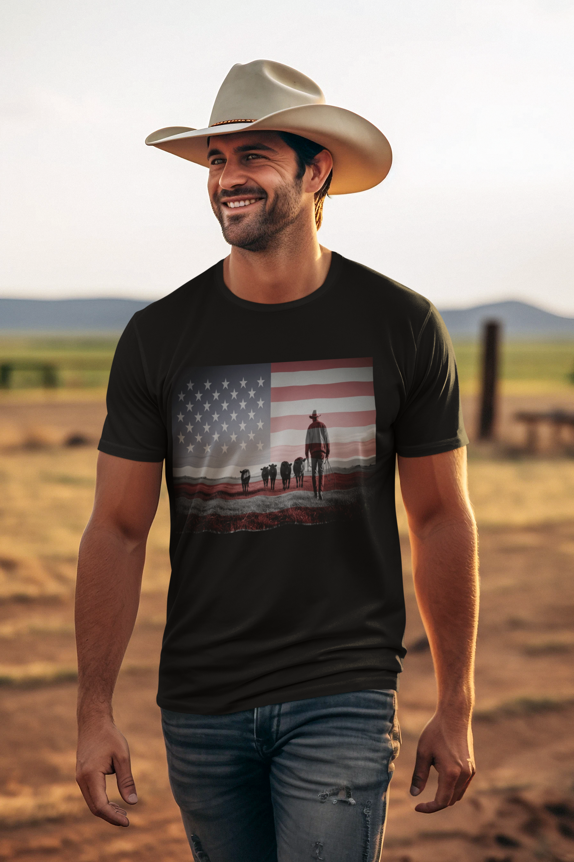 American Heritage Graphic Short Tee - "Heartland"