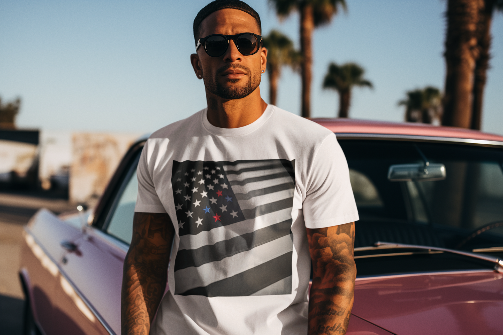 American Heritage Graphic Short Tee - "Red, White, & Blue"