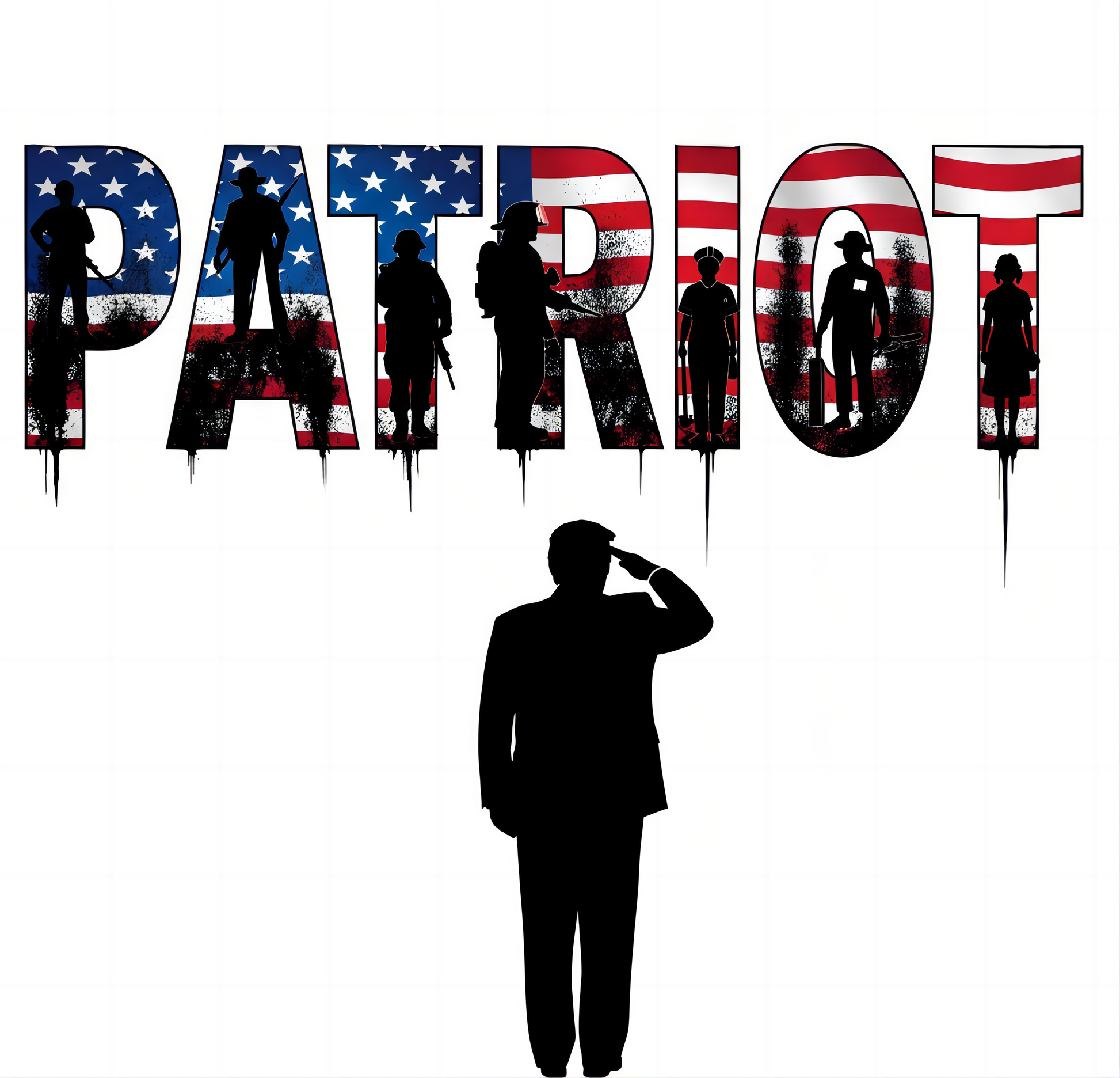 American Heritage Graphic Short Tee - "Saluting Patriots"