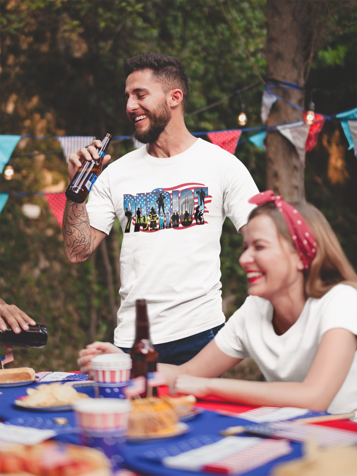 American Heritage Graphic Short Tee - "American Heros"
