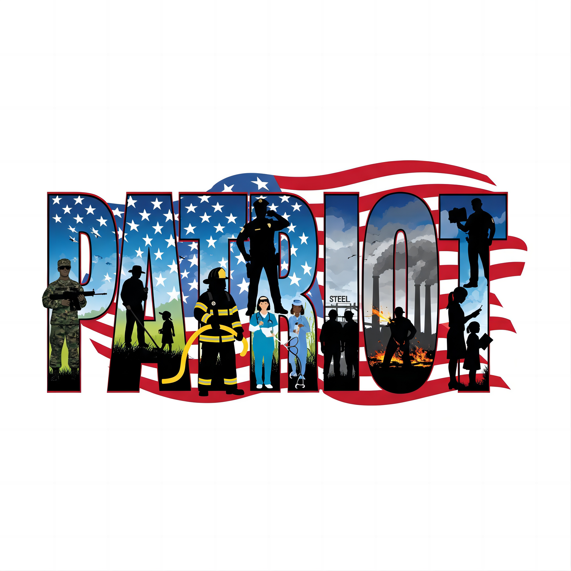 American Heritage Graphic Short Tee - "American Heros"