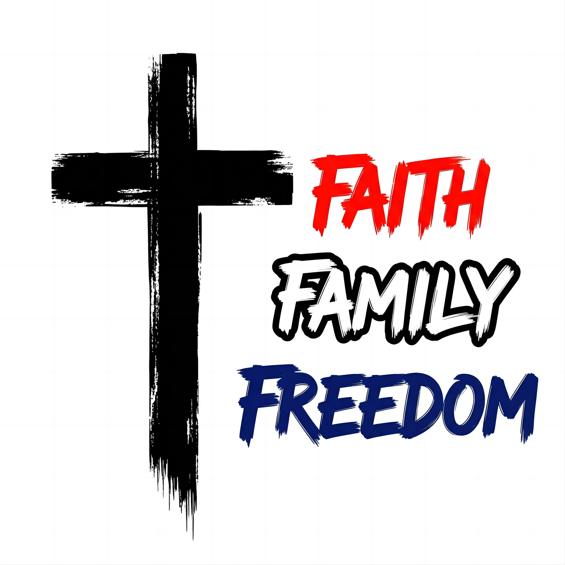 American Heritage Graphic Short Tee - "Faith Family Freedom V.1"