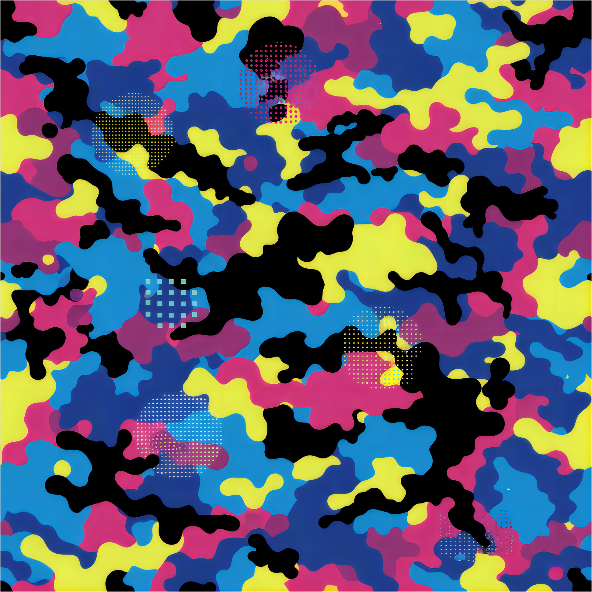 American Heritage Graphic Short Tee - Urban Warfare Camo - Retro Neon Pop
