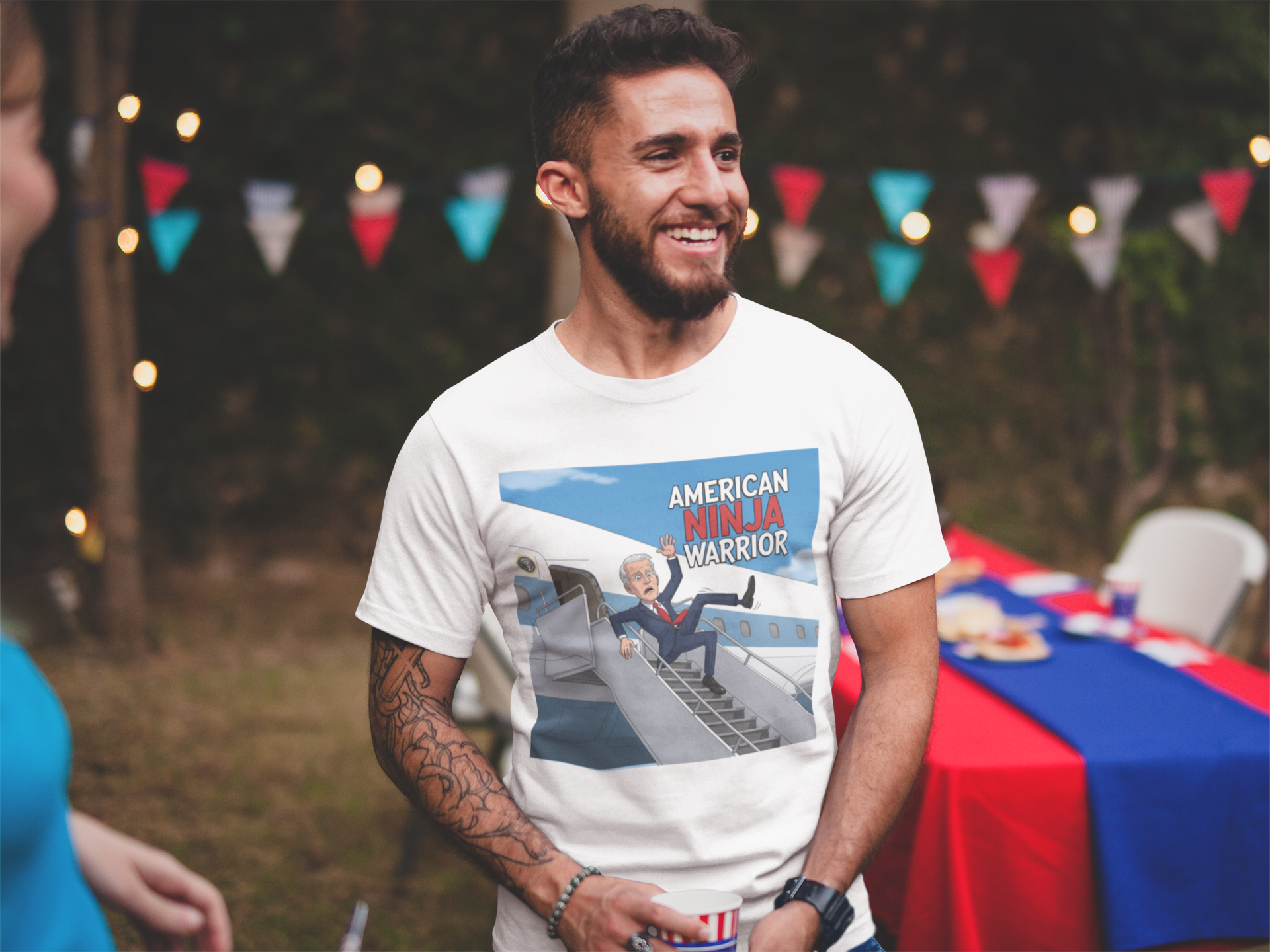 Graphic Tee - Funny Joe Biden "American Ninja Warrior"