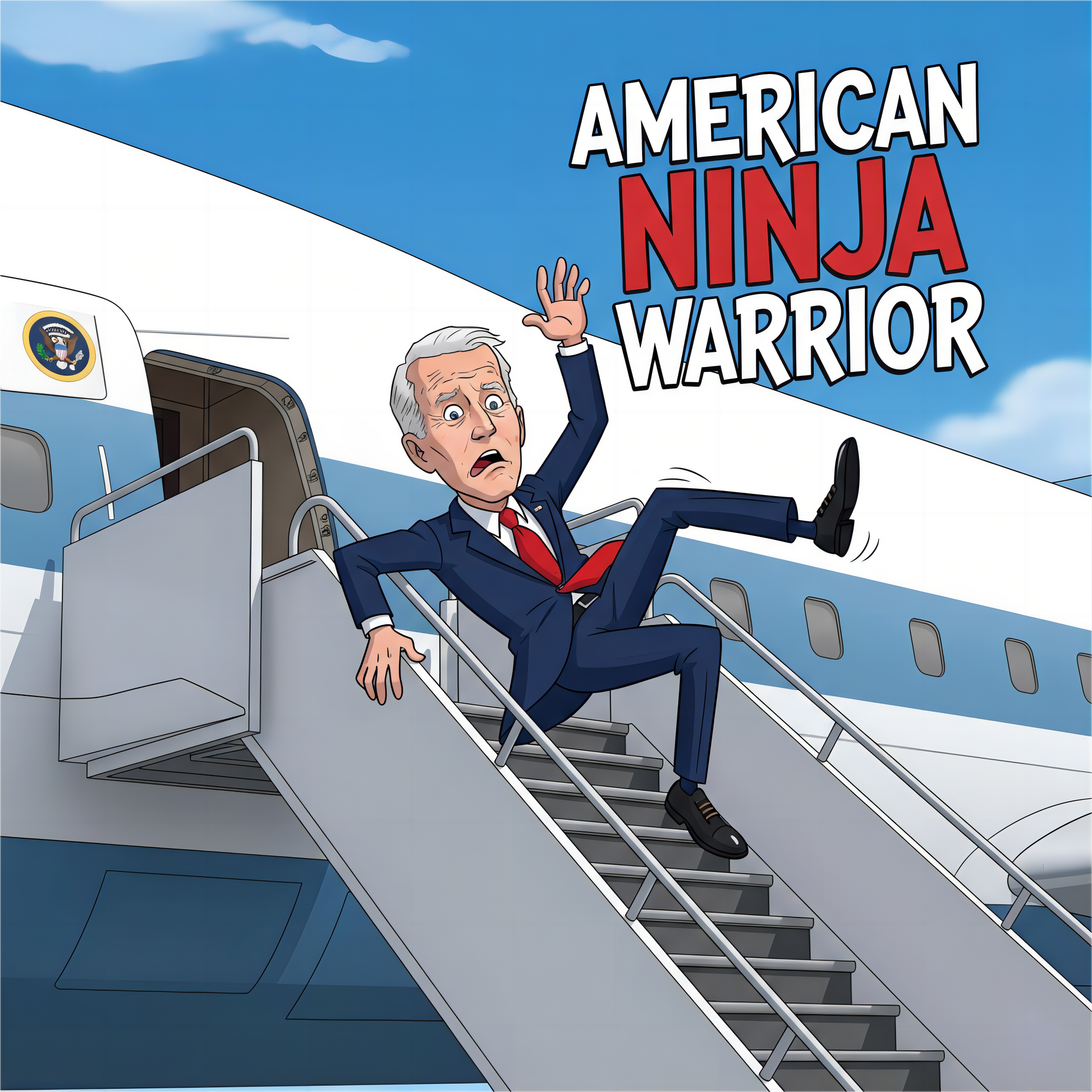Graphic Tee - Funny Joe Biden "American Ninja Warrior"