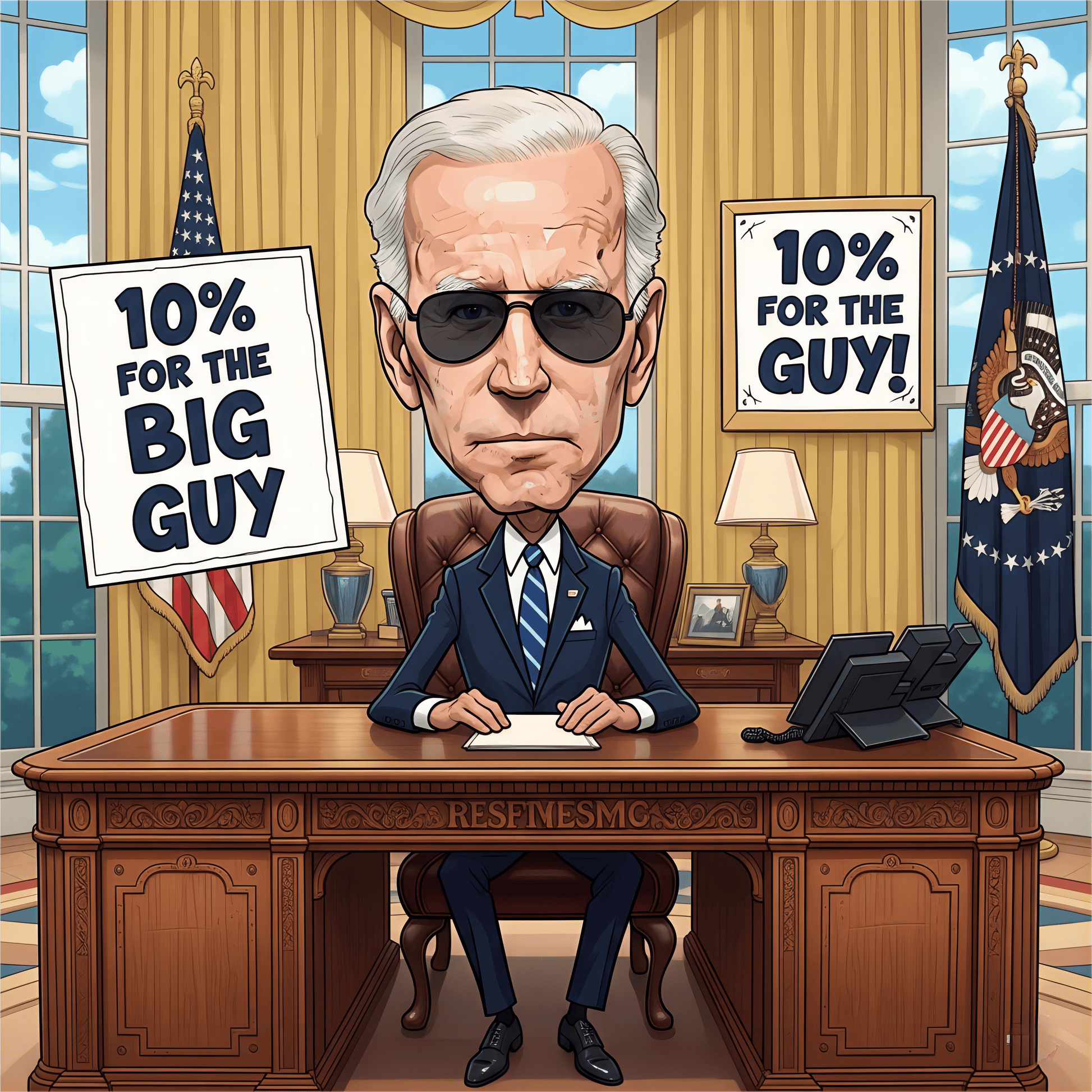 Graphic Tee - Funny Joe Biden "10% for the BIG GUY"