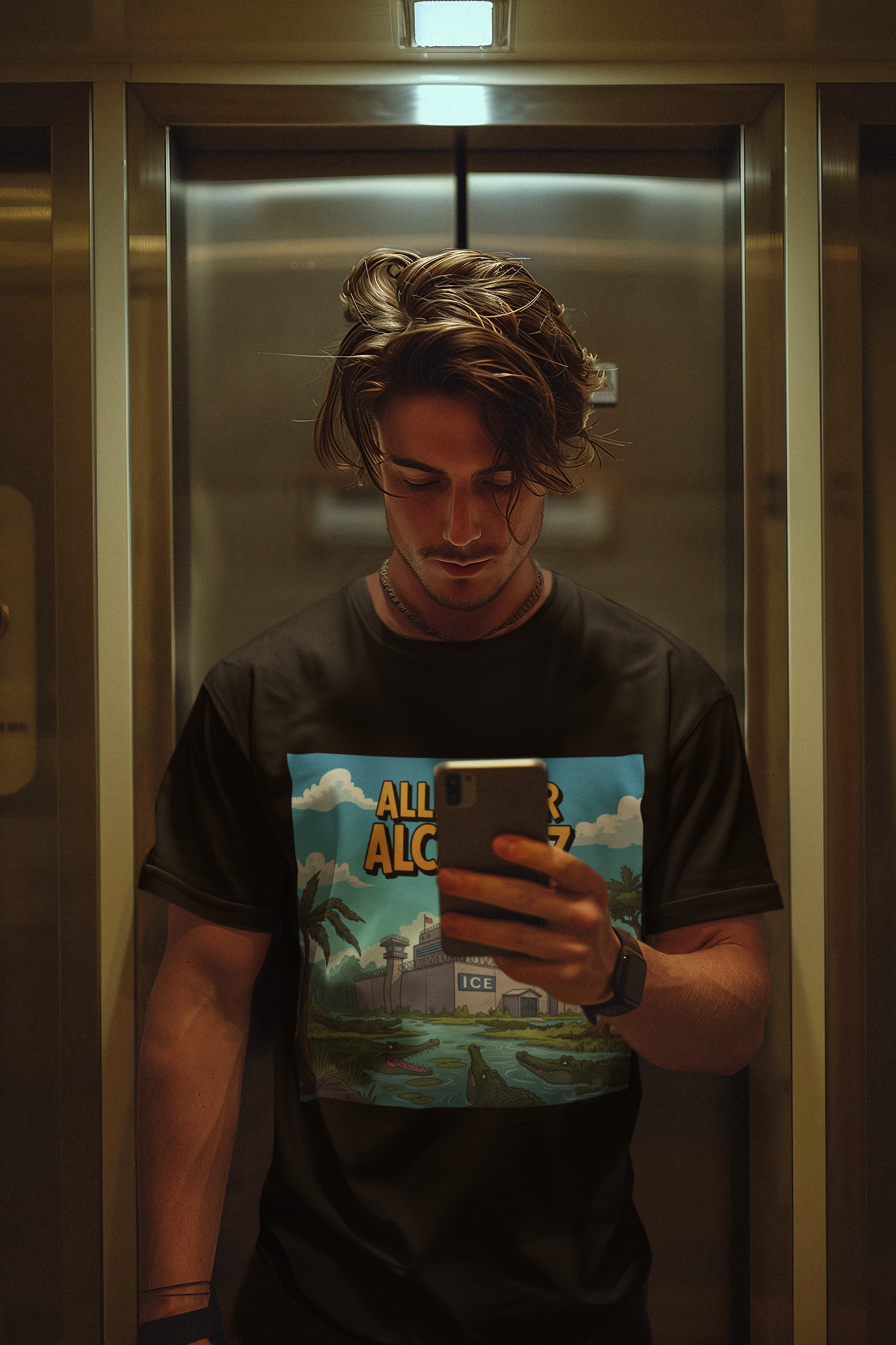 Graphic Tee - Funny "Alligator Alcatraz"