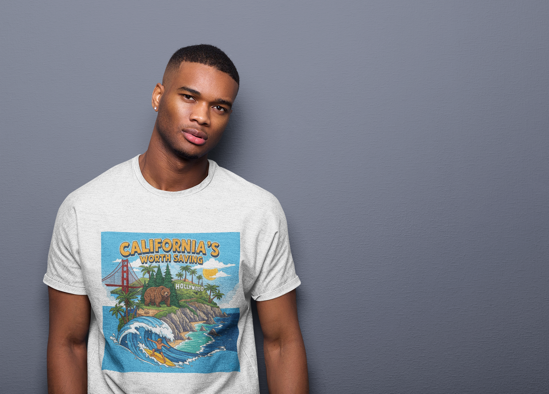 Graphic Tee - Funny "Cali's Worth Saving"
