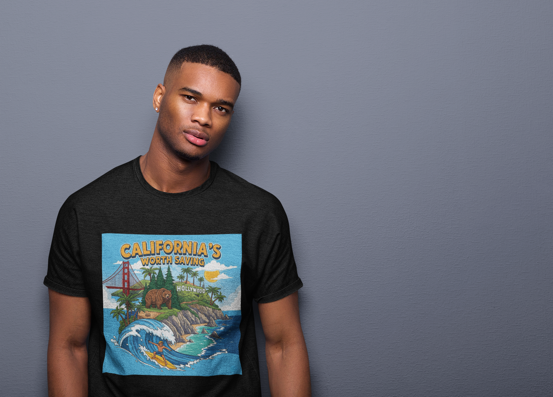 Graphic Tee - Funny "Cali's Worth Saving"