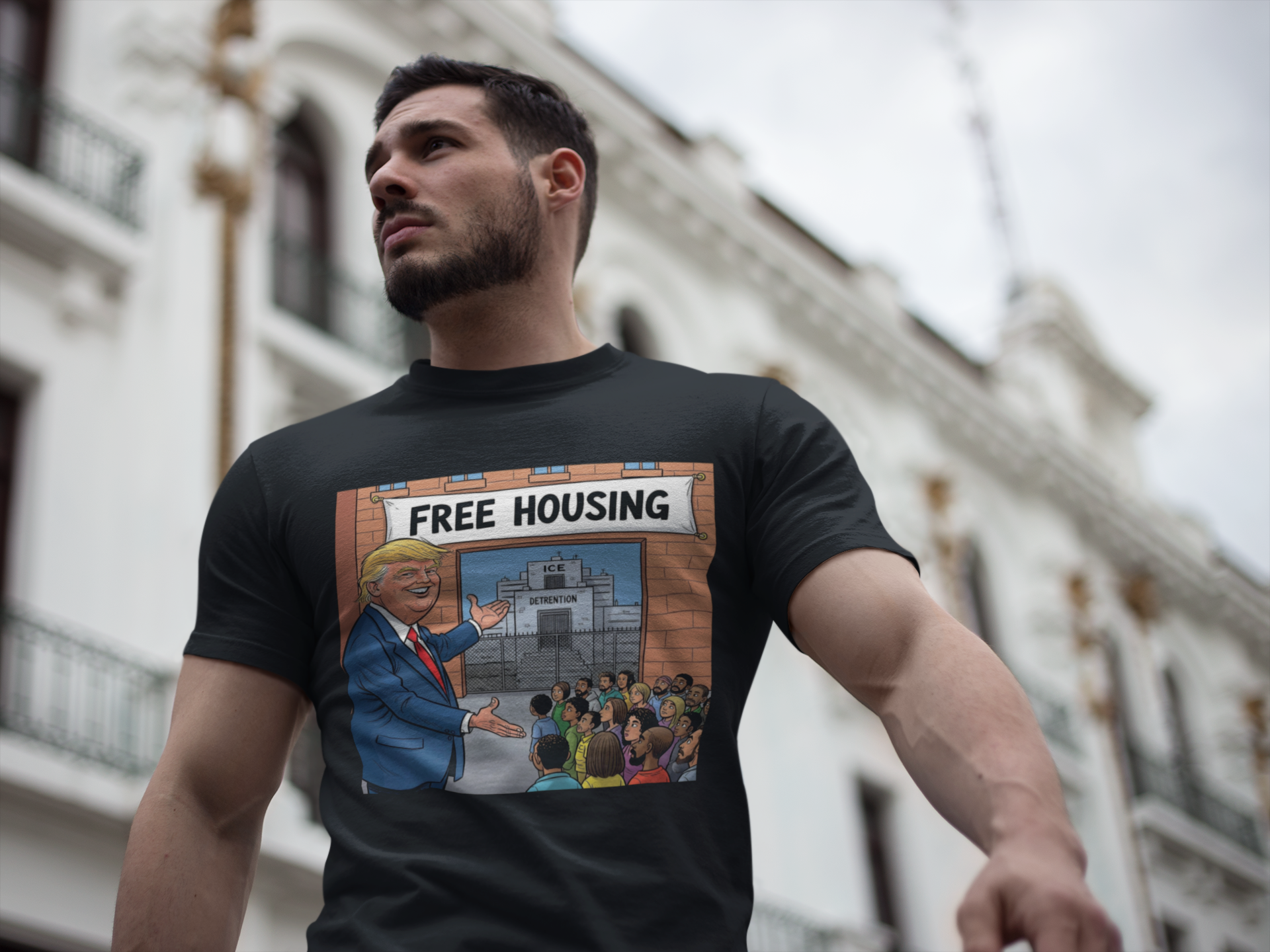 Graphic Tee - Funny "Free Housing"