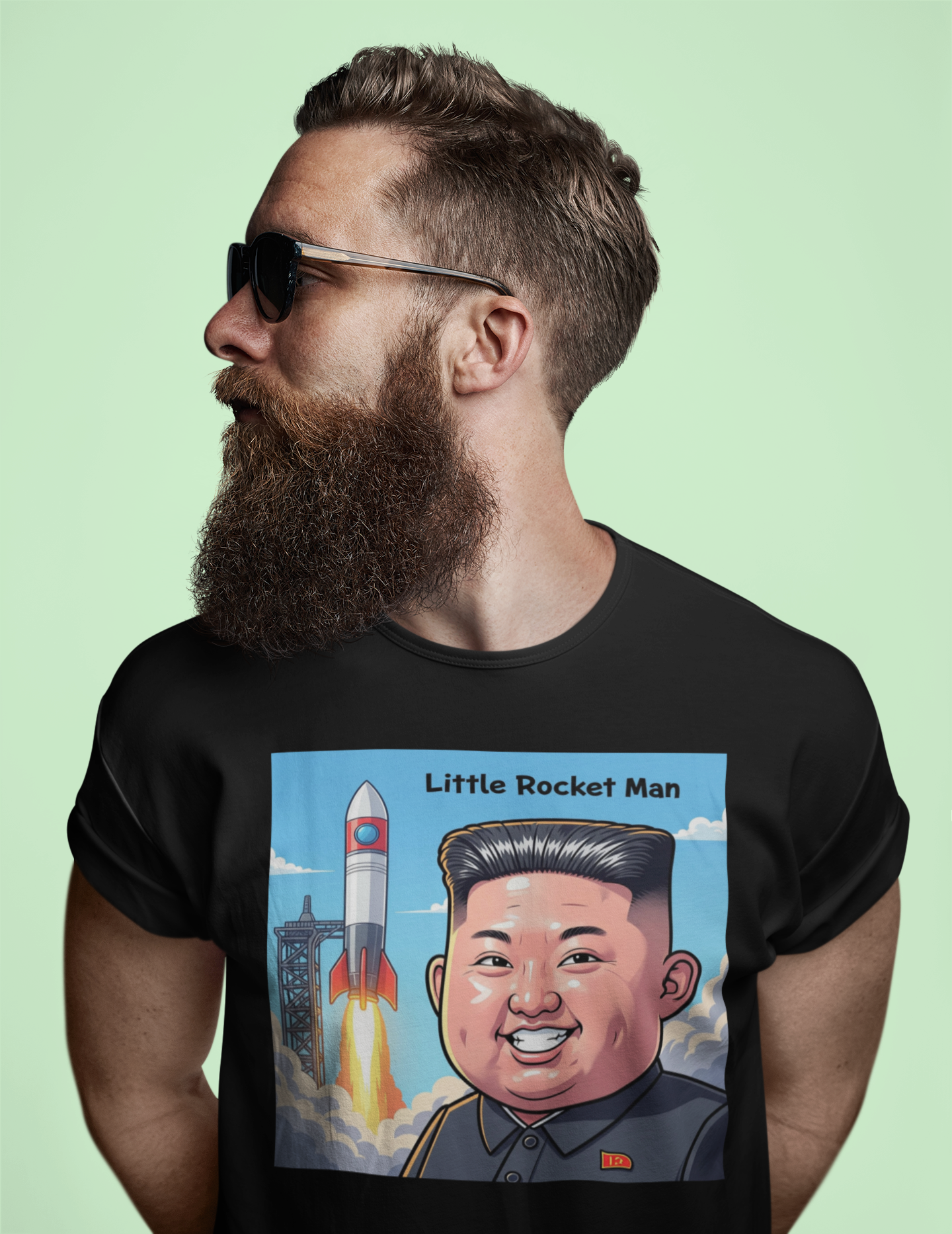 Graphic Tee - Funny "Little Rocket Man"