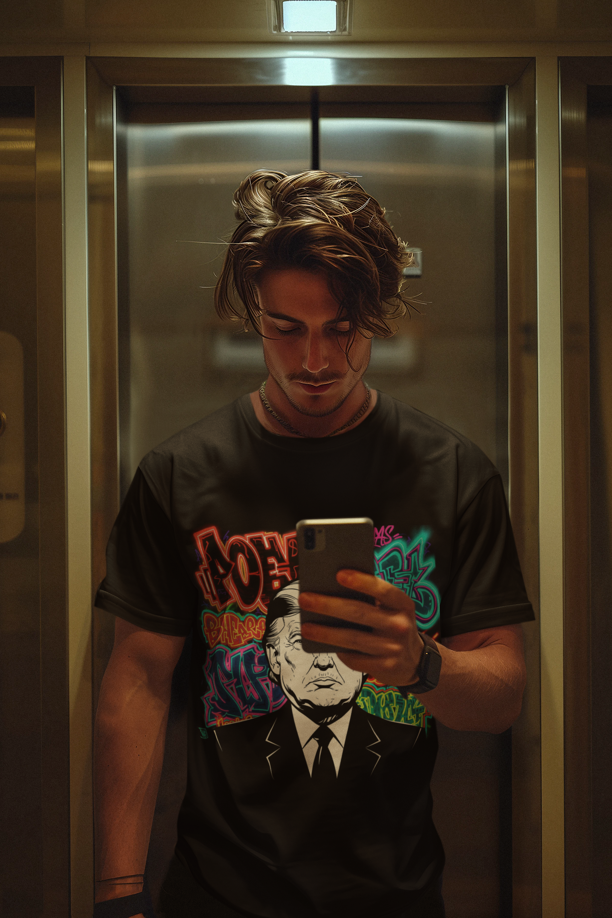 Graphic Tee - Street Collection: "Gangsta President"