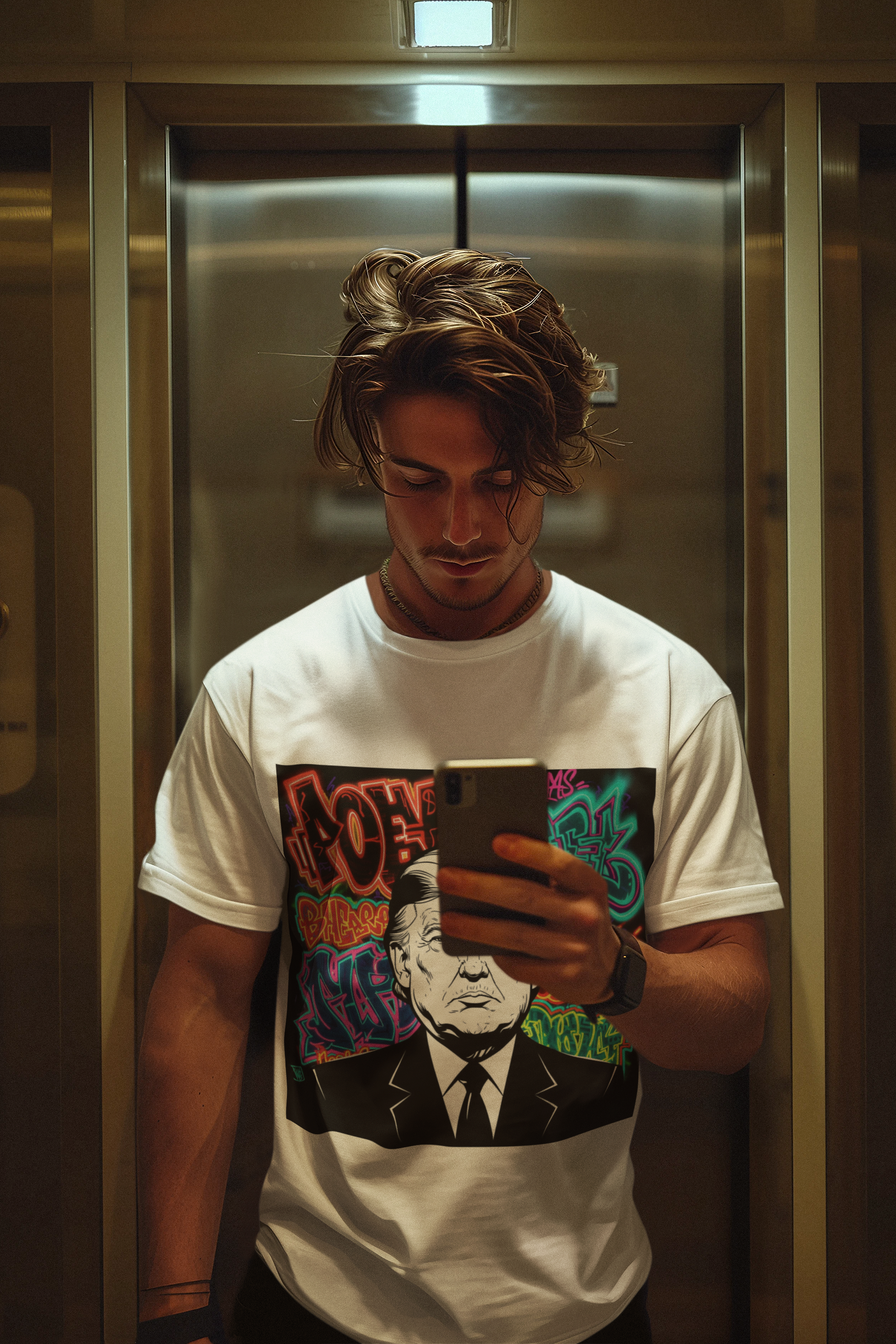 Graphic Tee - Street Collection: "Gangsta President"