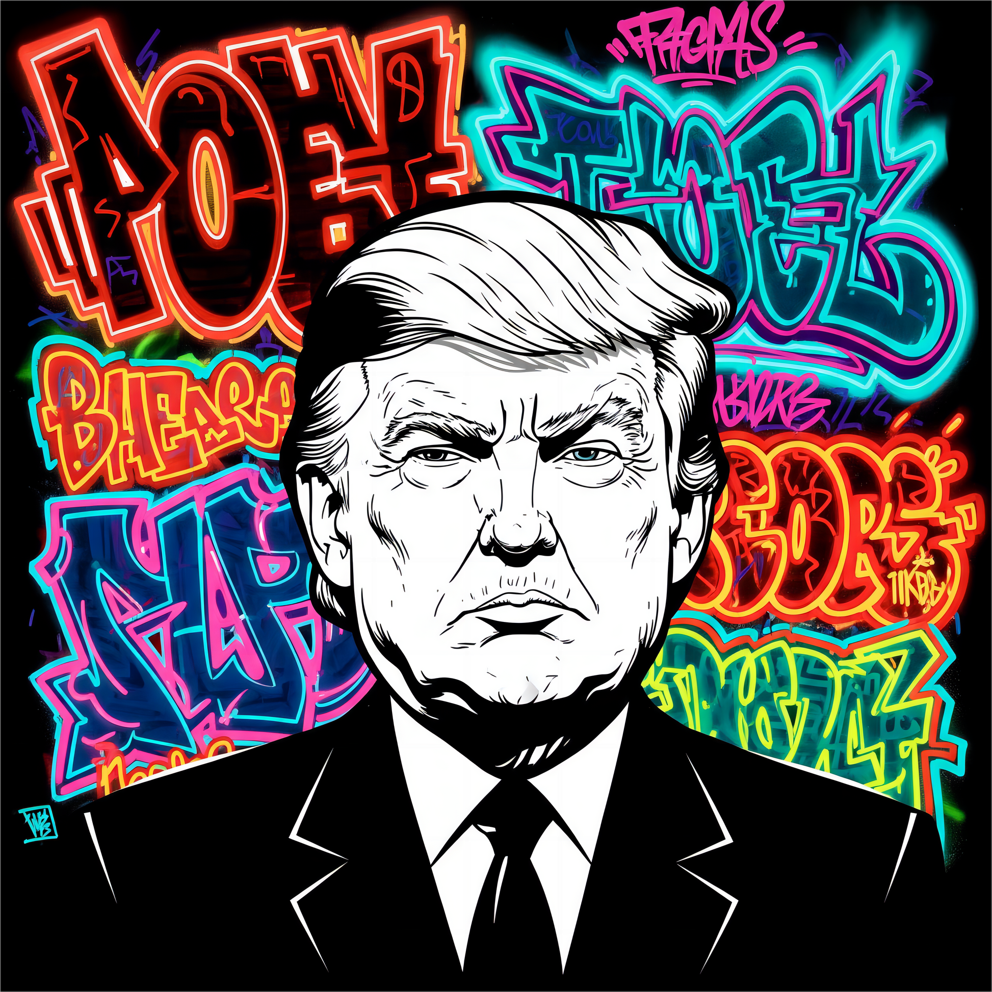Graphic Tee - Street Collection: "Gangsta President"