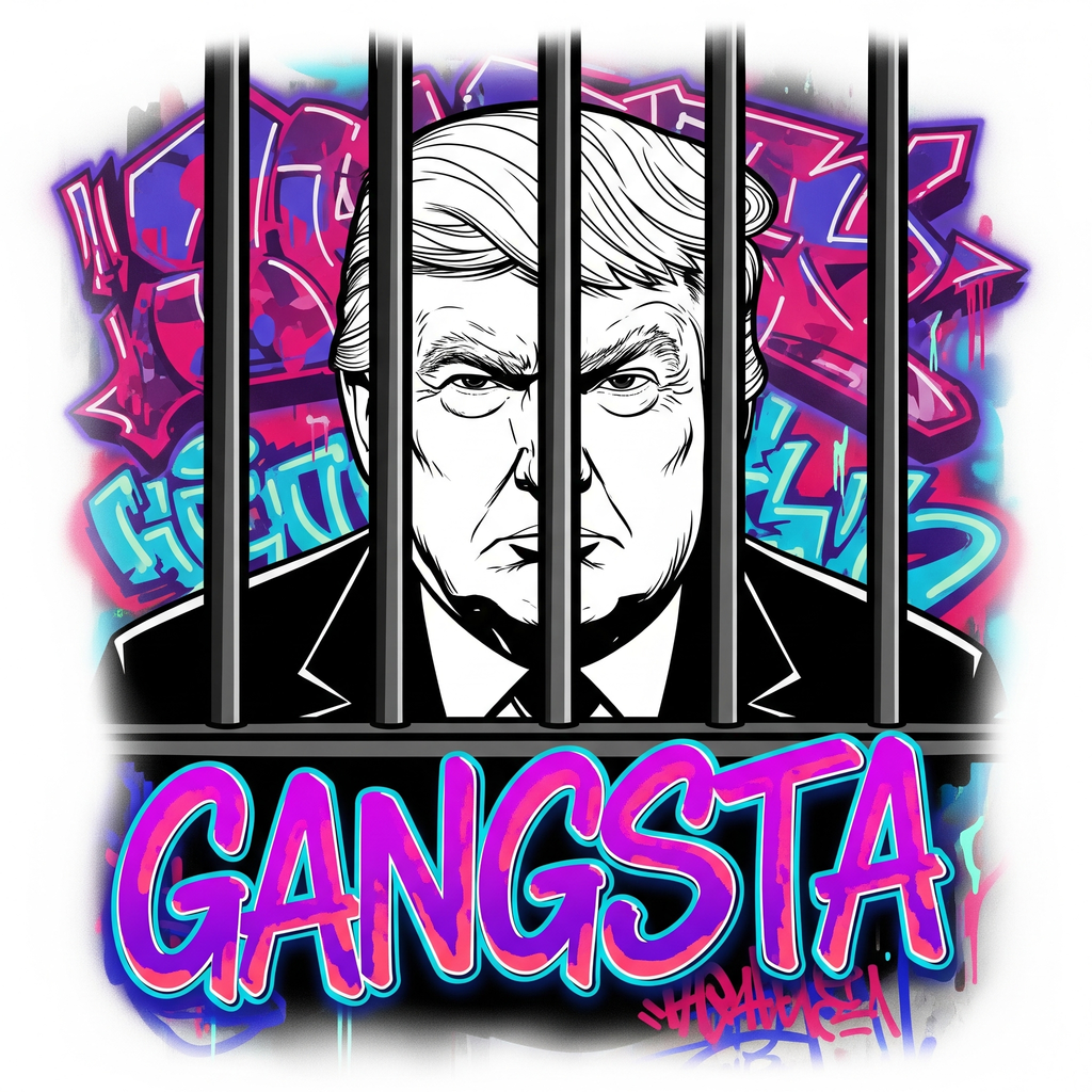 Graphic Tee - Street Collection: "Gangsta President V.3"