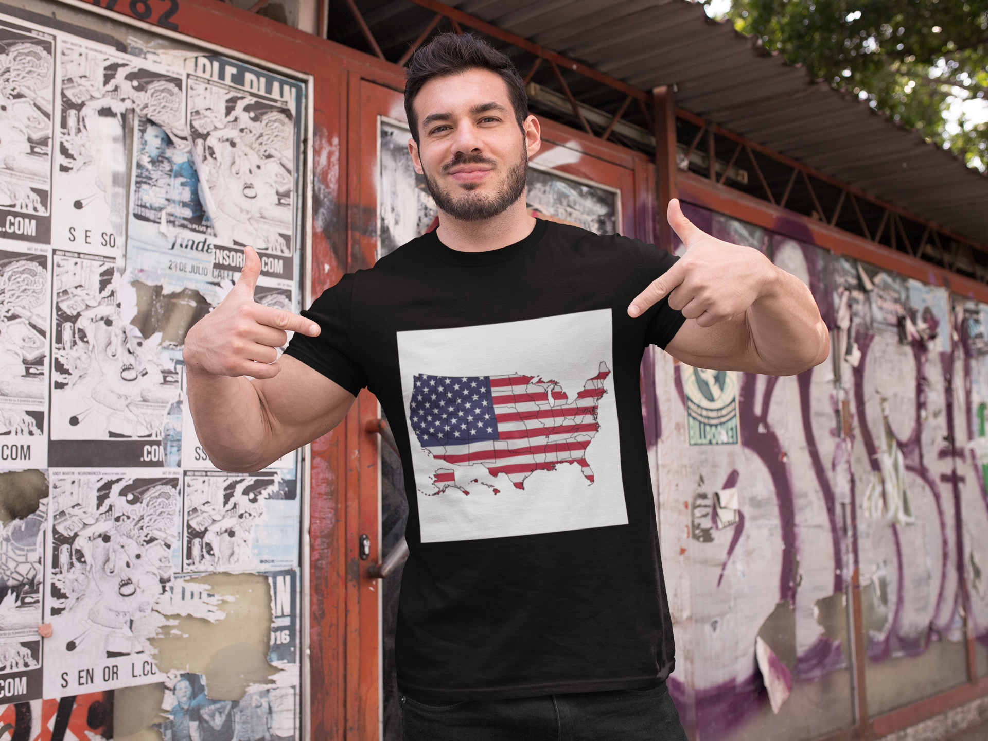 American Heritage Graphic Short Tee - "United We Stand v2"