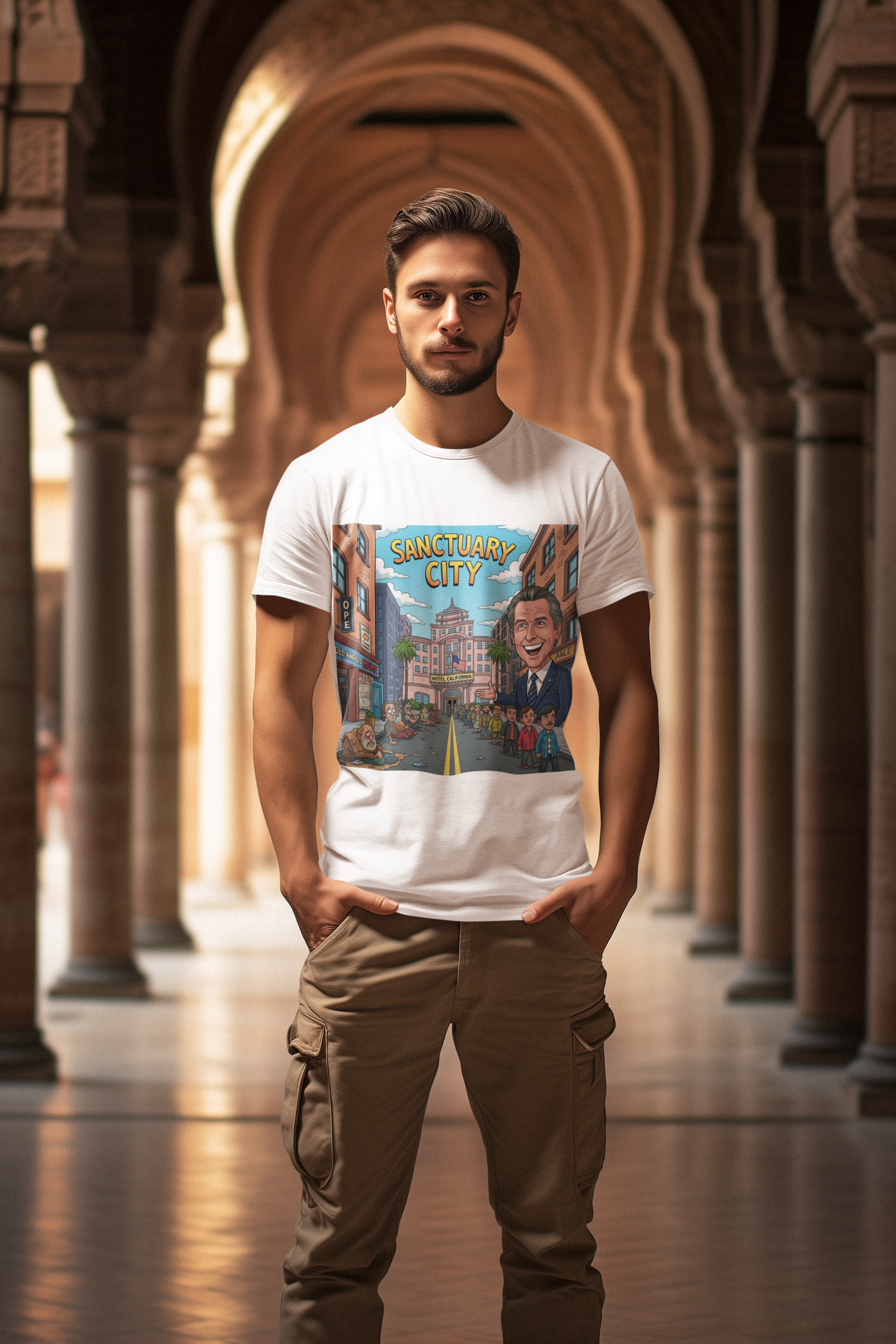 Graphic Tee - Funny "Sanctuary City, CA."